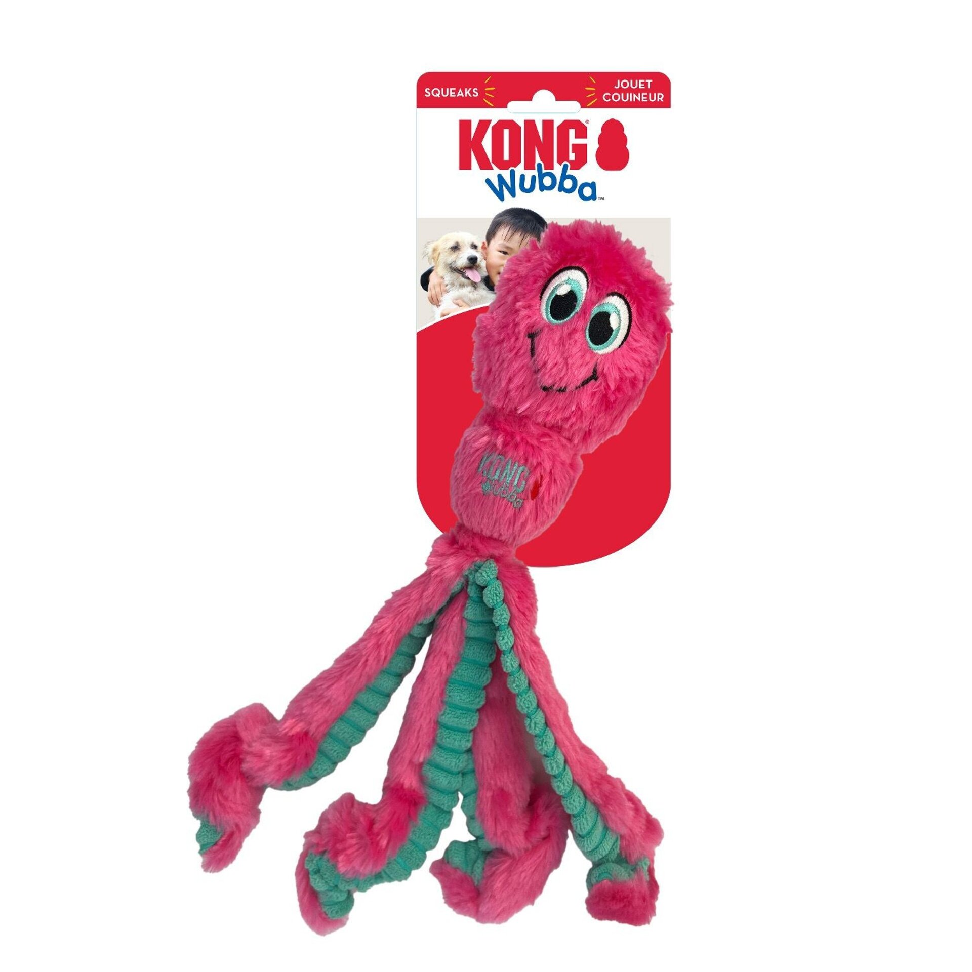 Peluche Kong Wubba Octopus Assorted - 3