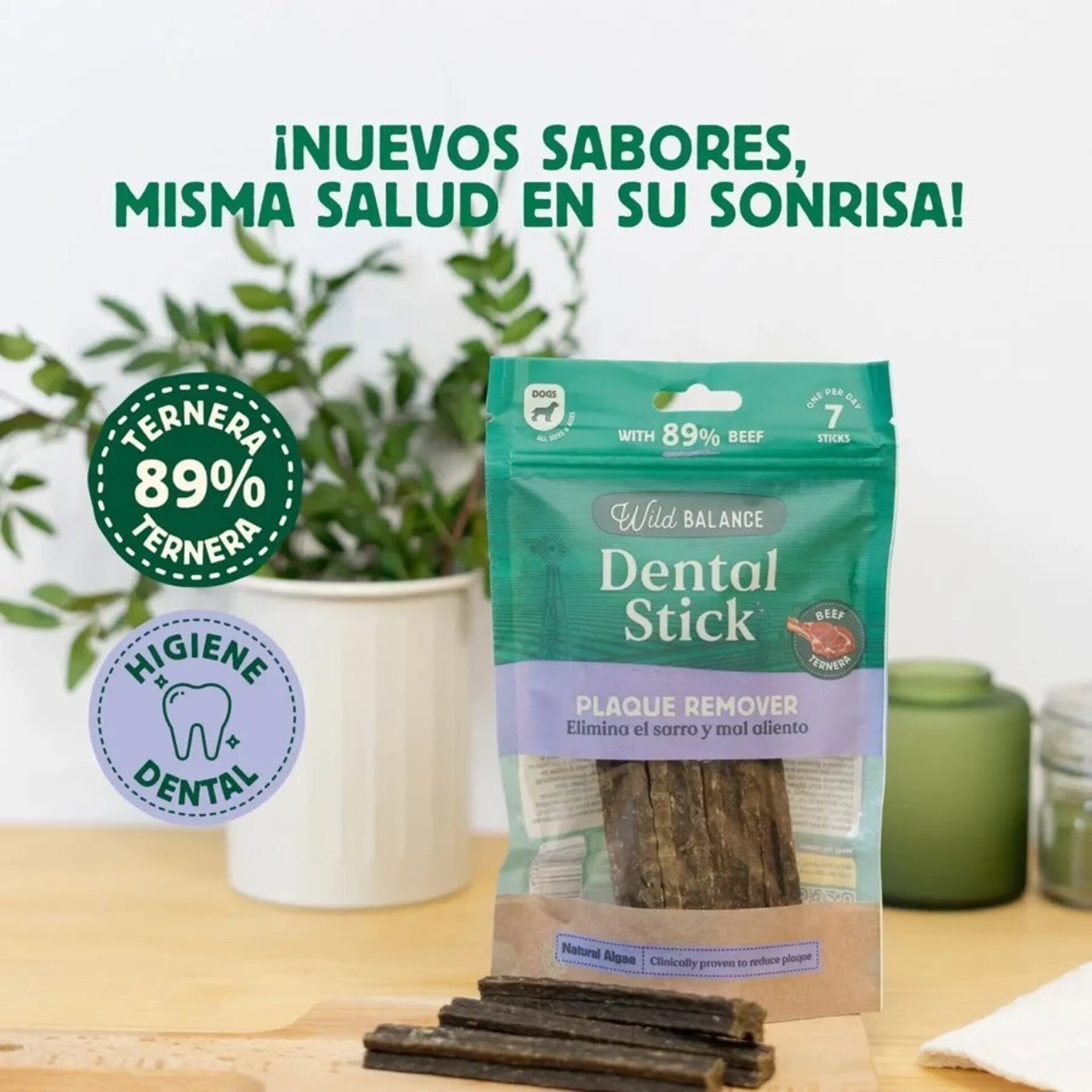 Wild Balance Sticks Dentales Ternera Elimina el Sarro y la Placa - 2