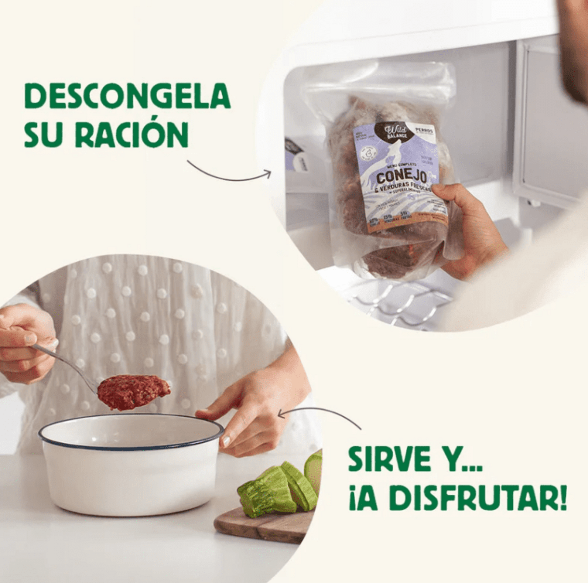 Menú BARF De Conejo Con Verduras Frescas - 5