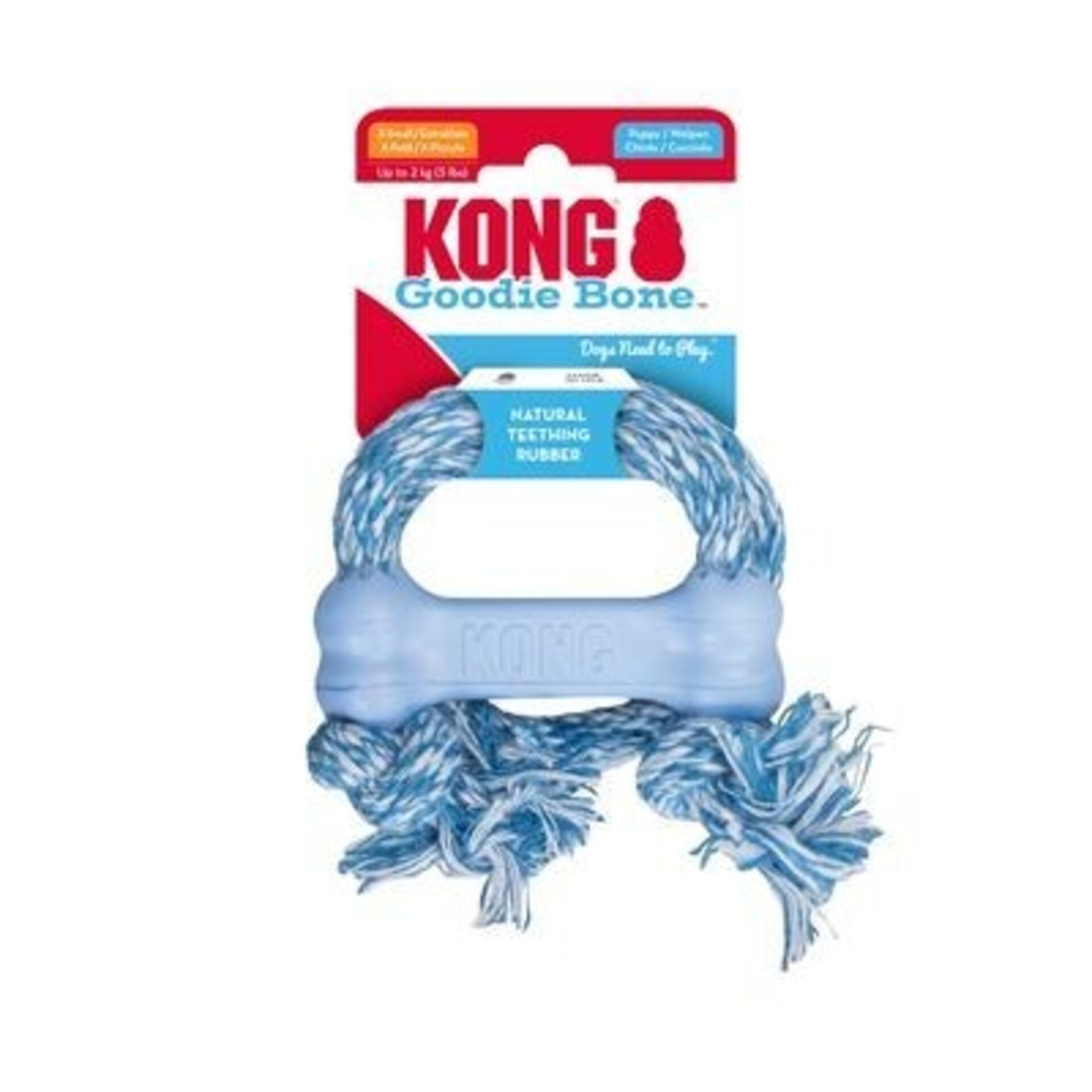 Kong Puppy Goodie Bone Con Cuerda - 4