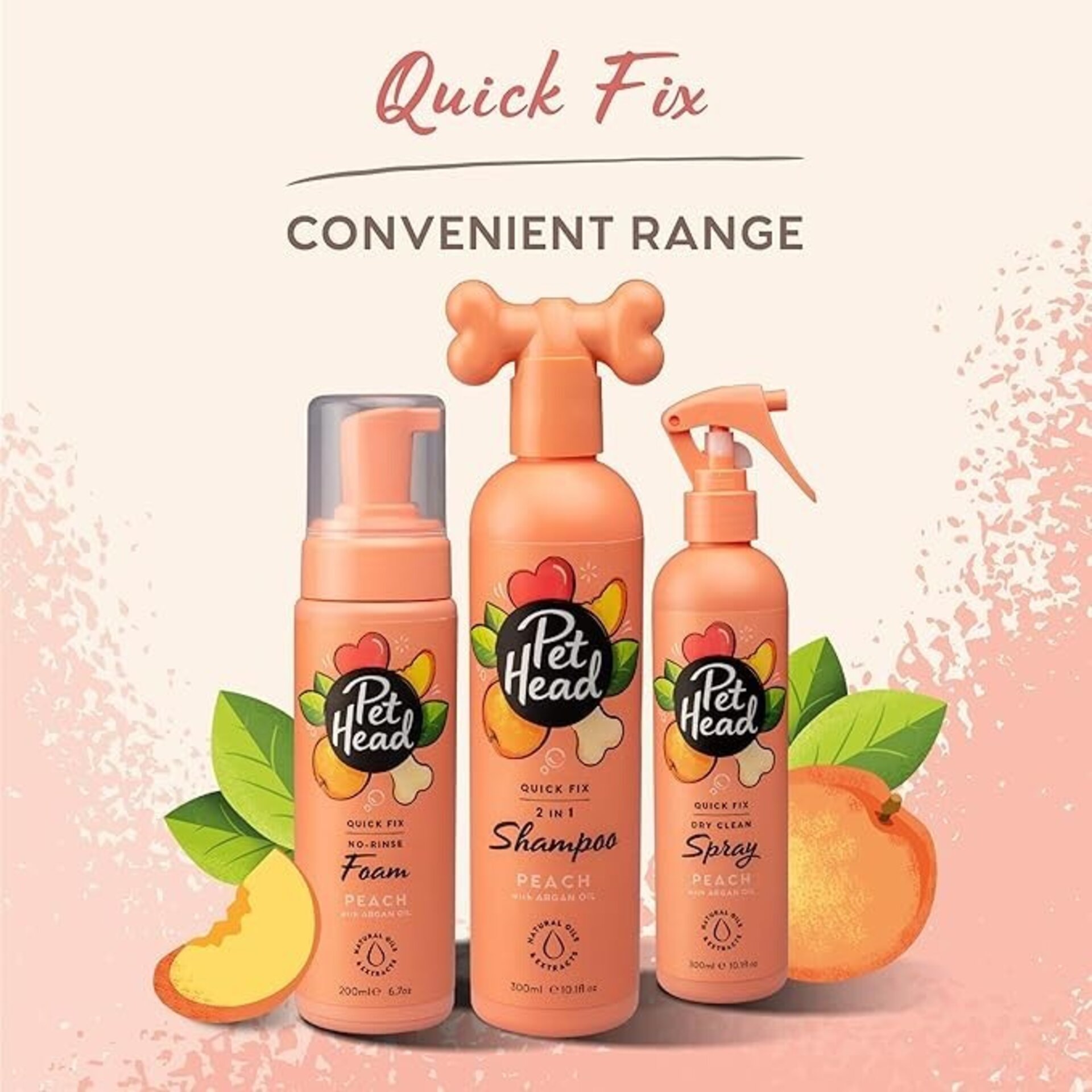 Champu Para Perros Pet Head Quick Fix Leave-In Melocotón Cómoda - 1