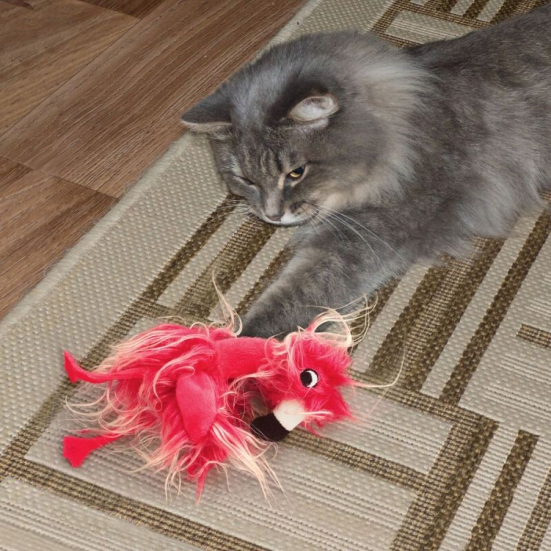 Peluche Kong Cat Softies Frizz Brid Assorted - 2