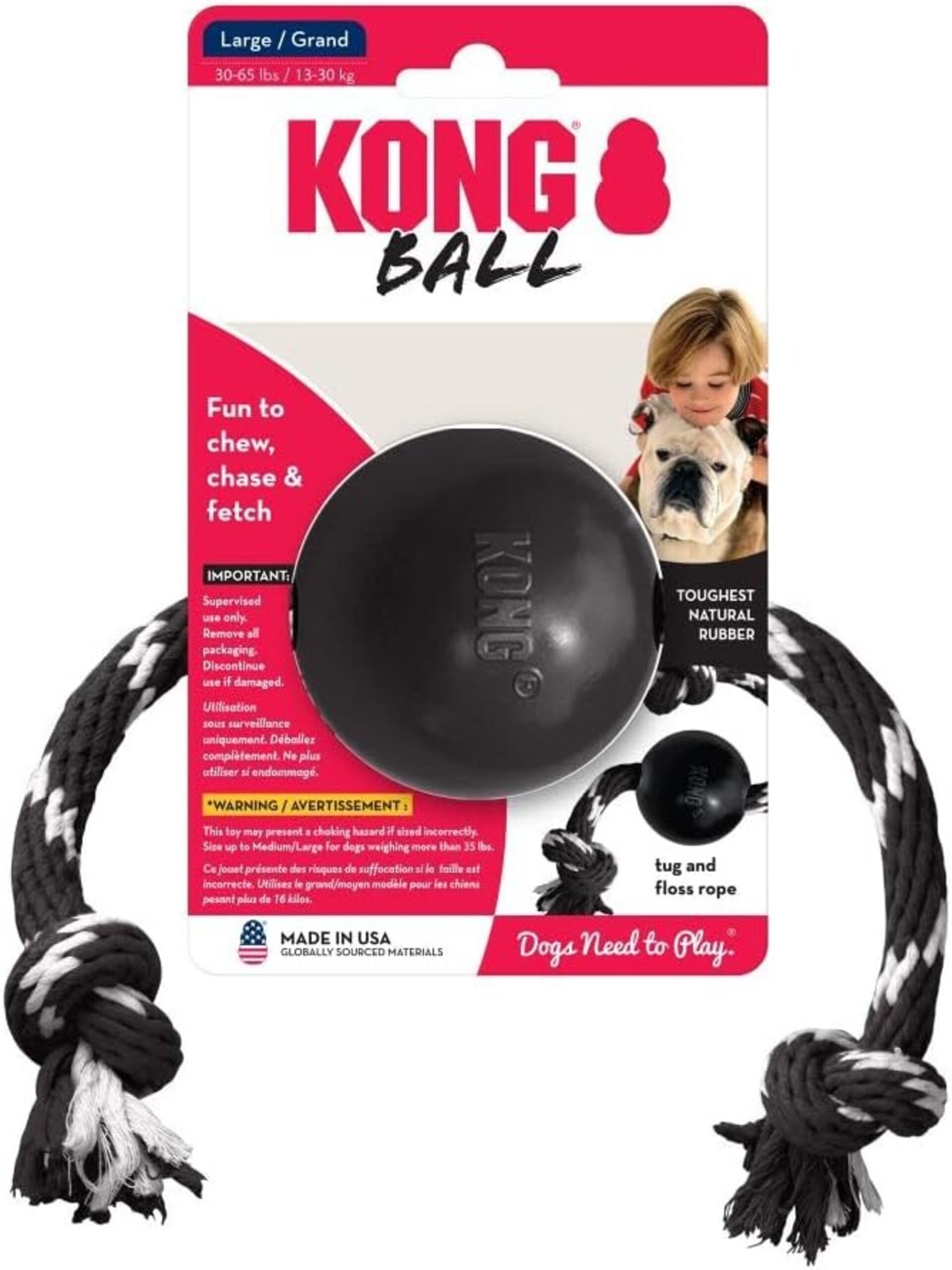 Pelota Con Cuerda Kong Extrem W/Rope - 2