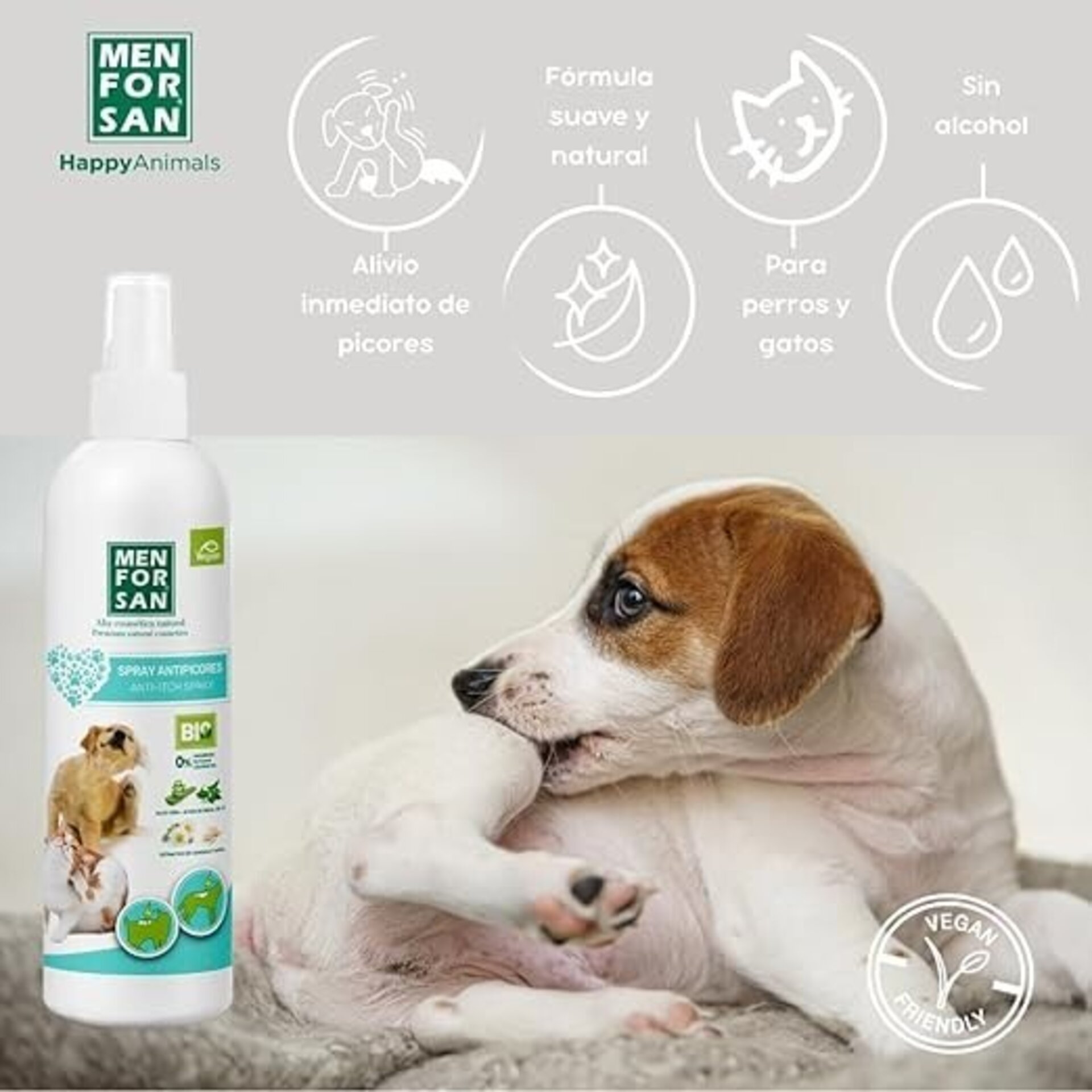 Spray Anti Picores Perros Y Gatos Men For San - 1