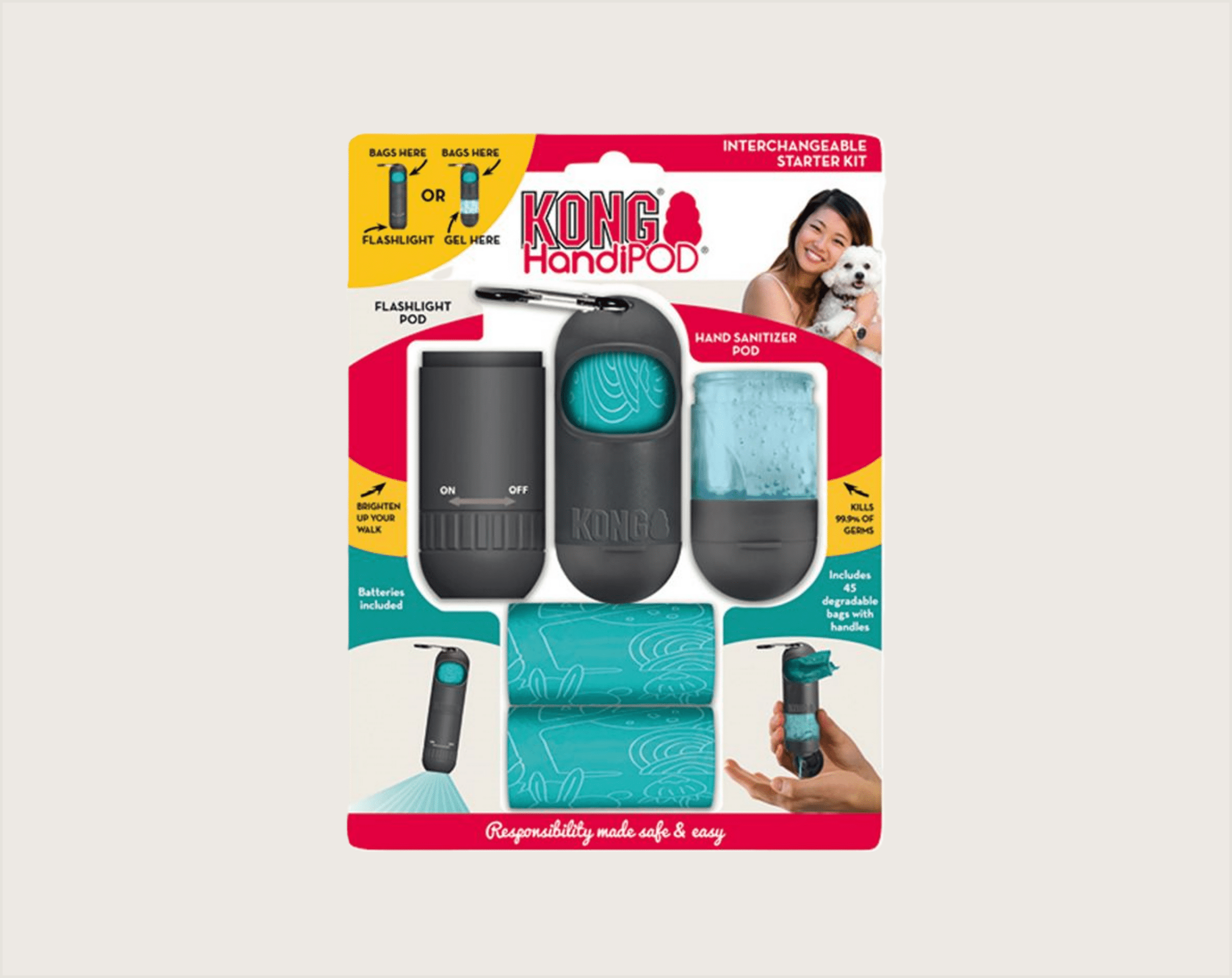 KONG HandiPod Starter Kit Bolsas Normal - 1