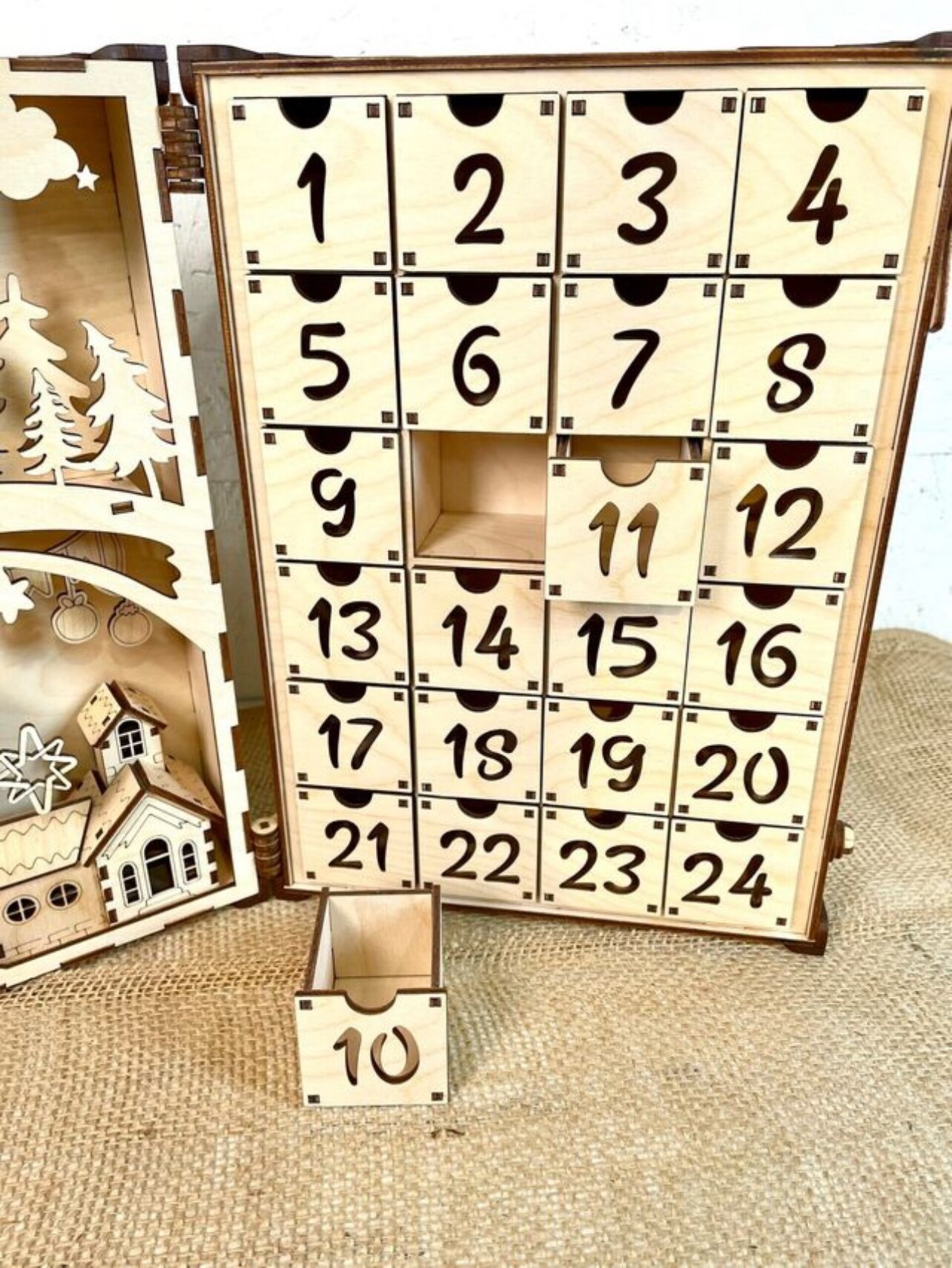 Calendario De Adviento De Lujo En MDF - 5
