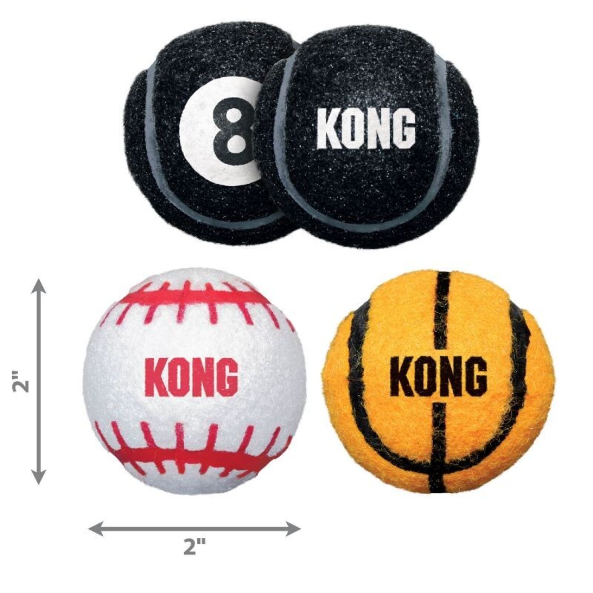 Kong Ultra SqueakAir Sport Balls para Perros - 2