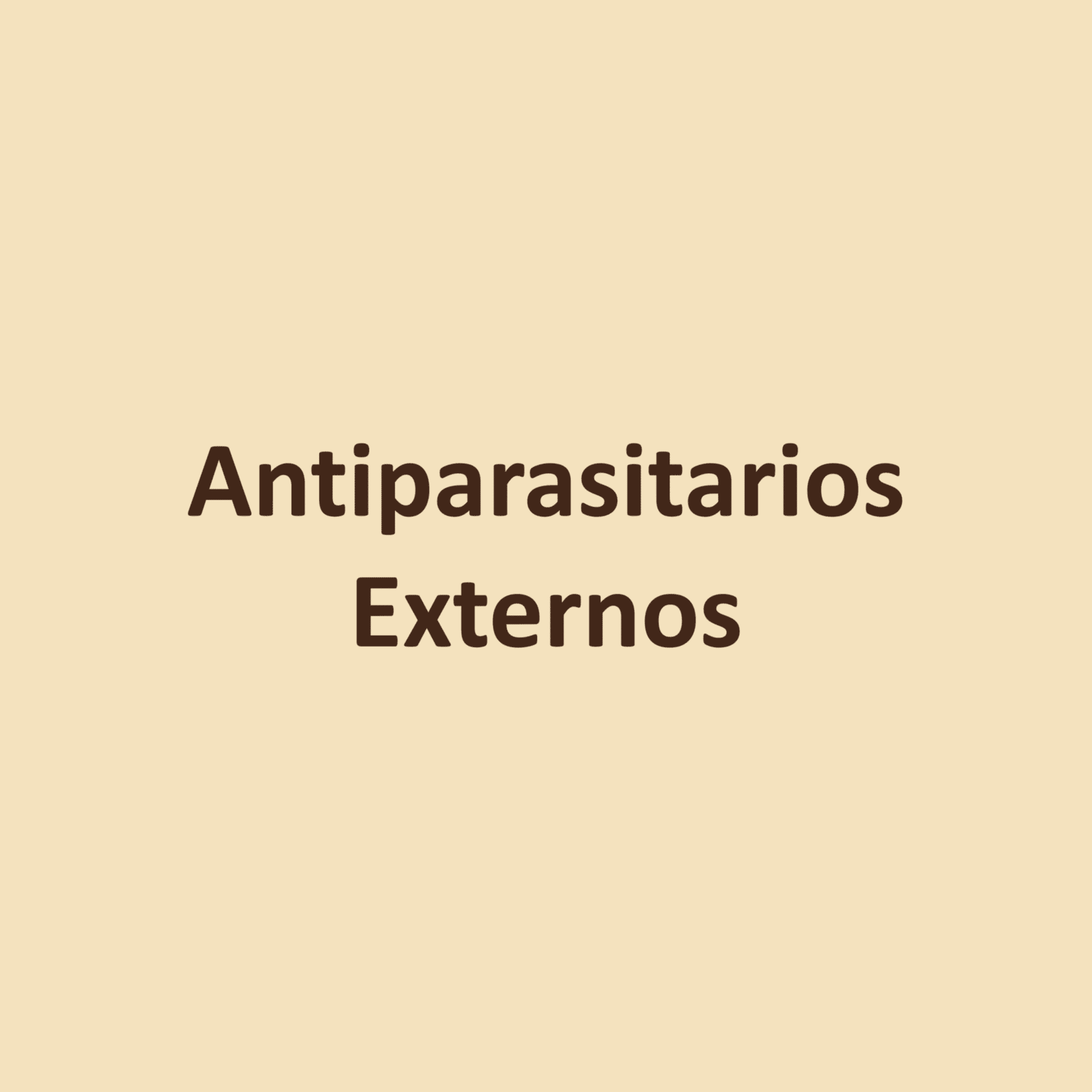 Antiparasitarios Externos
