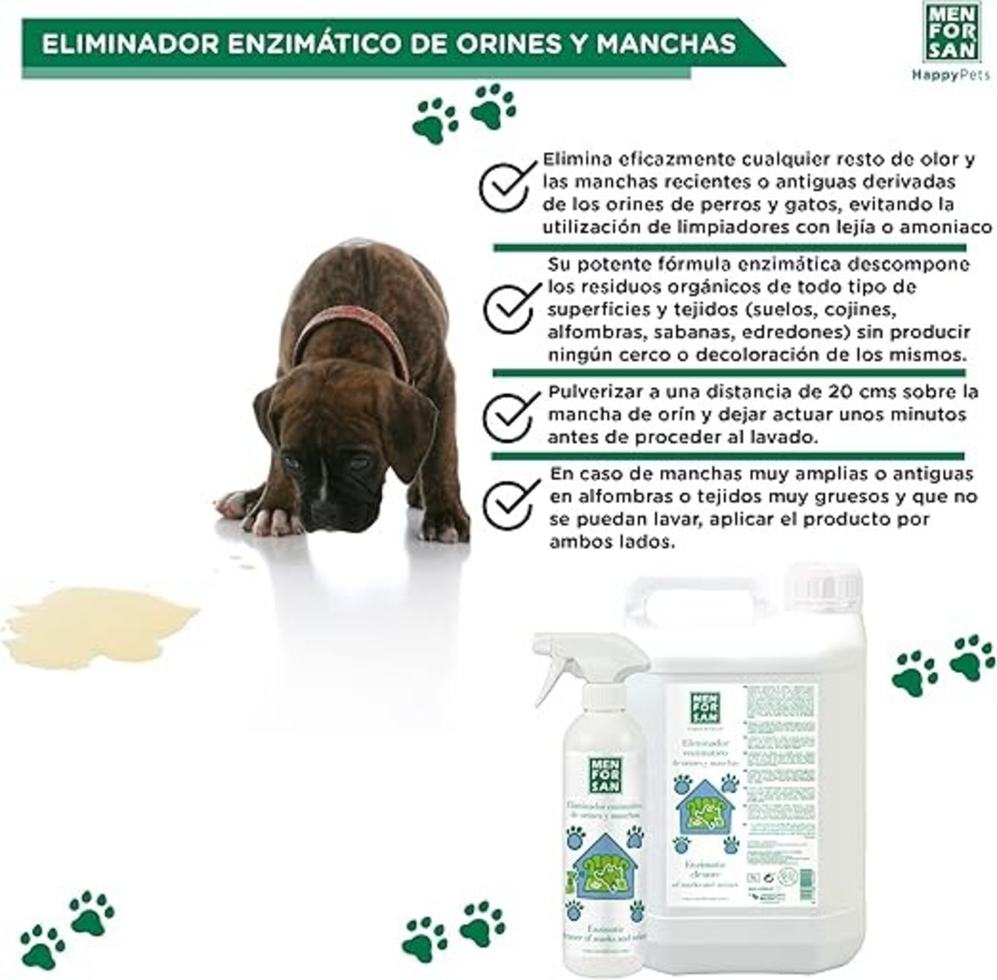 Eliminador Enzimatico De Orines Y Manchas Men For San - 4