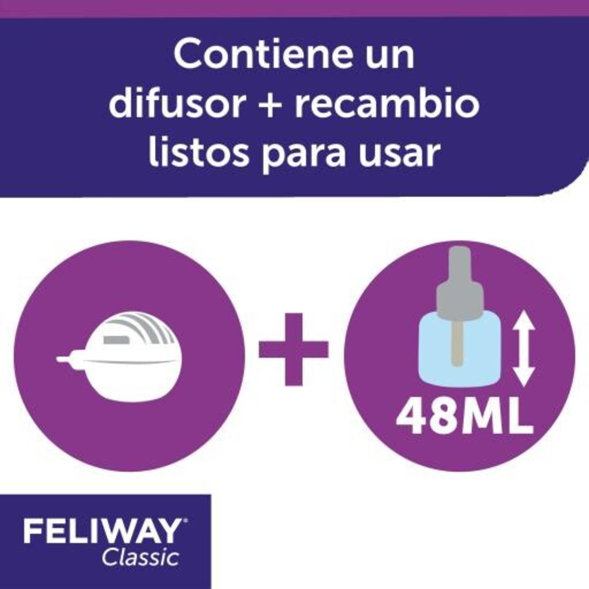 Feliway Classic Difusor + Recambio 48ml 1 Mes - 5