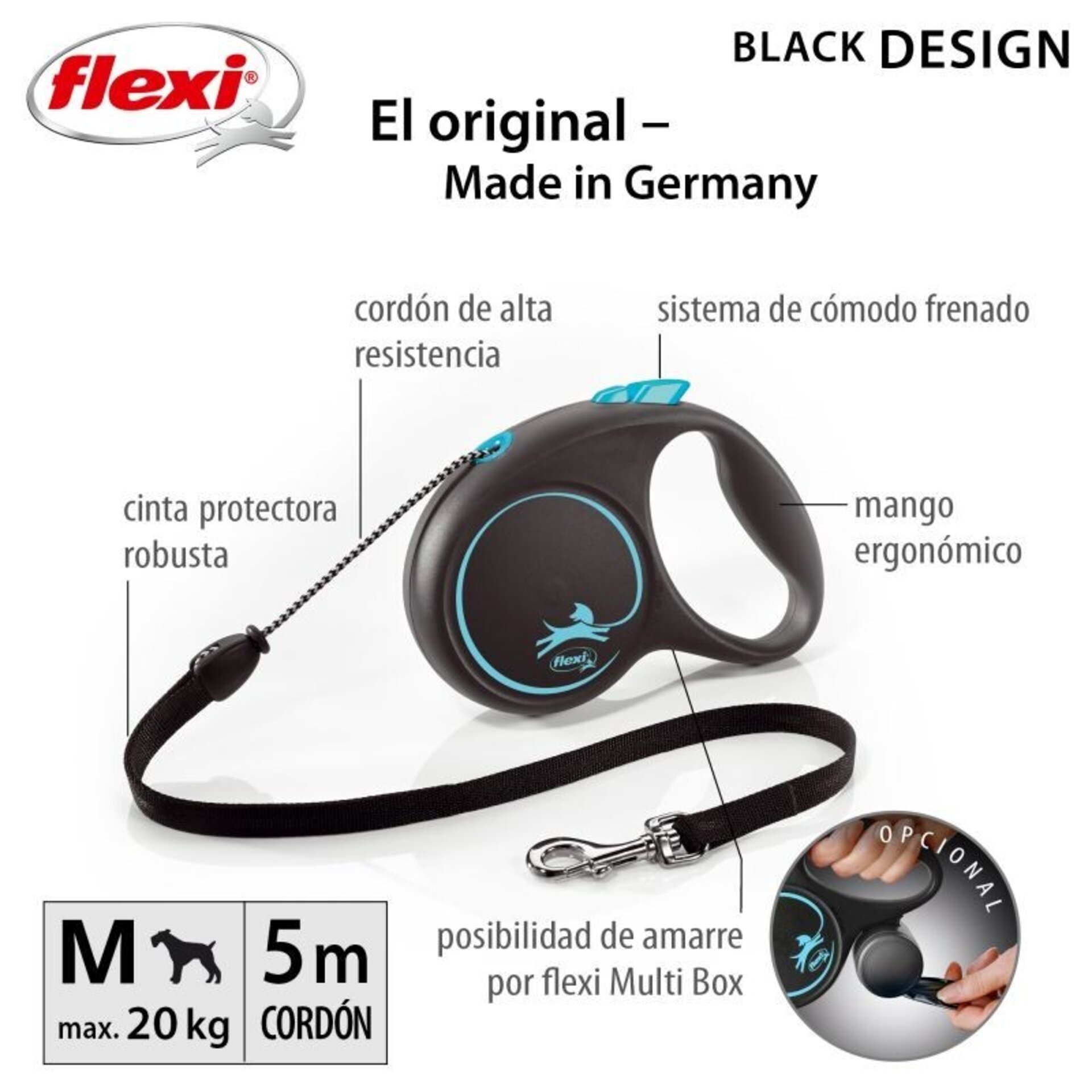 Correa Flexi Black Design Cordón - 2