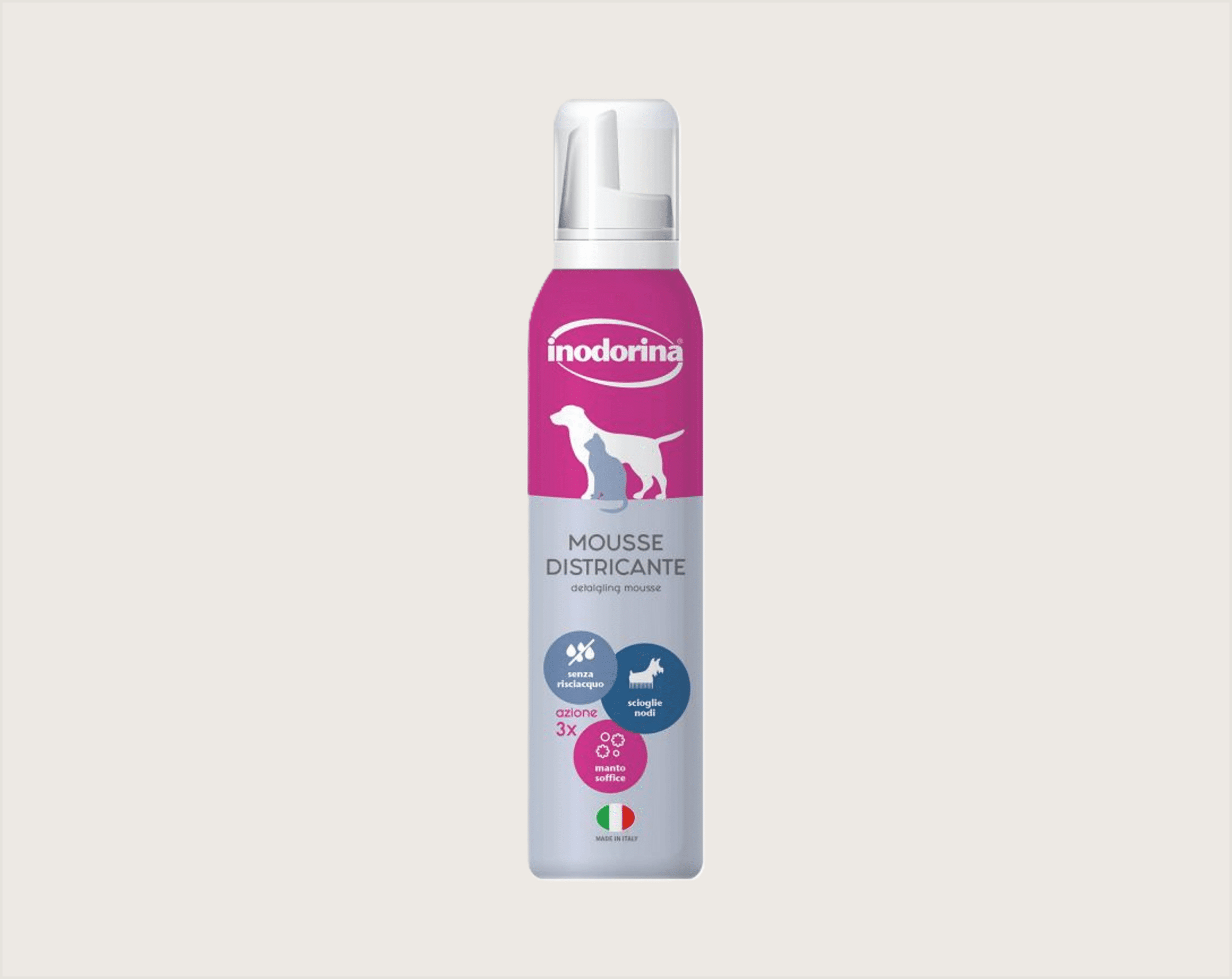 Inodorina Mousse Fur Detangling Desenredante para Perros y Gatos - 1