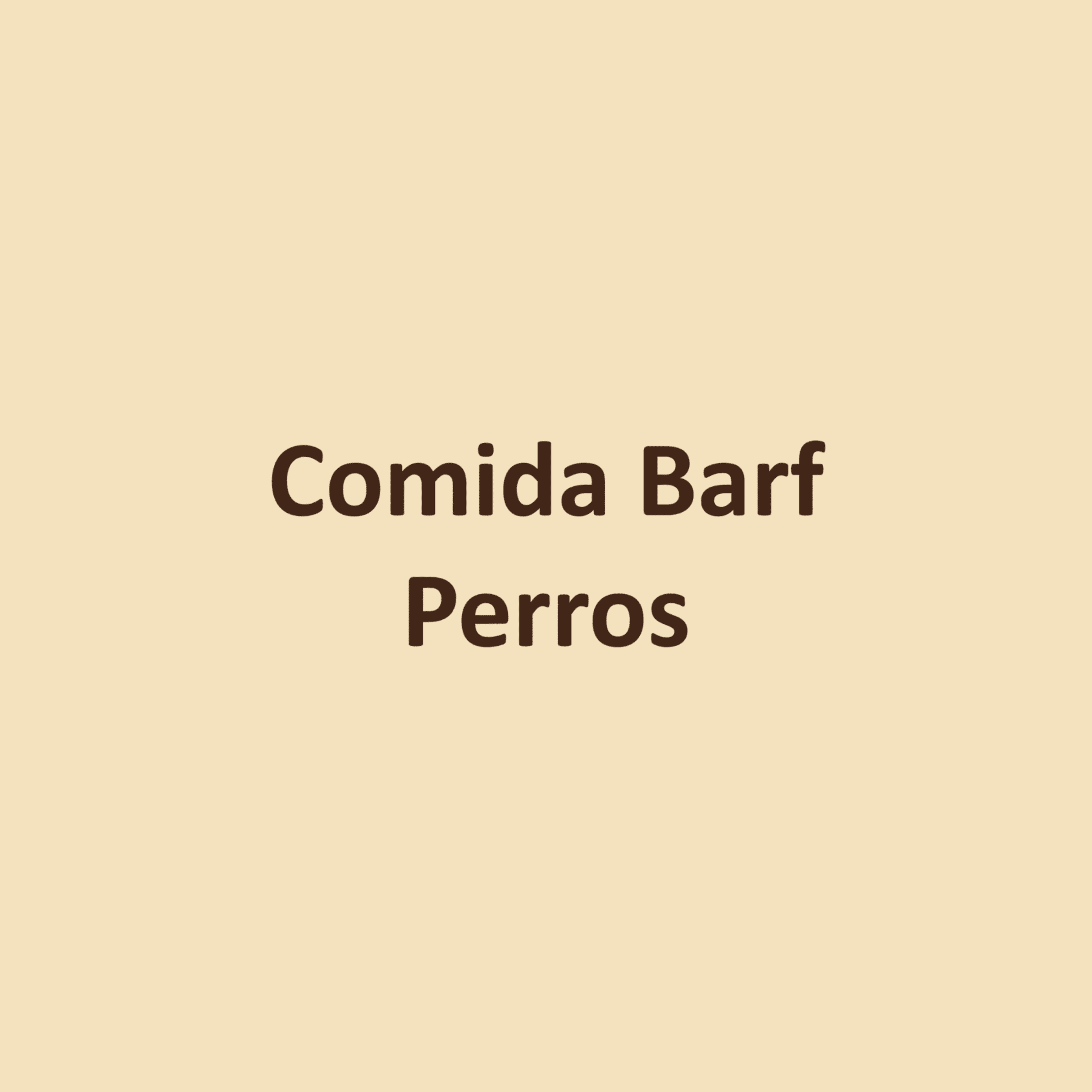 Comida Barf Perros