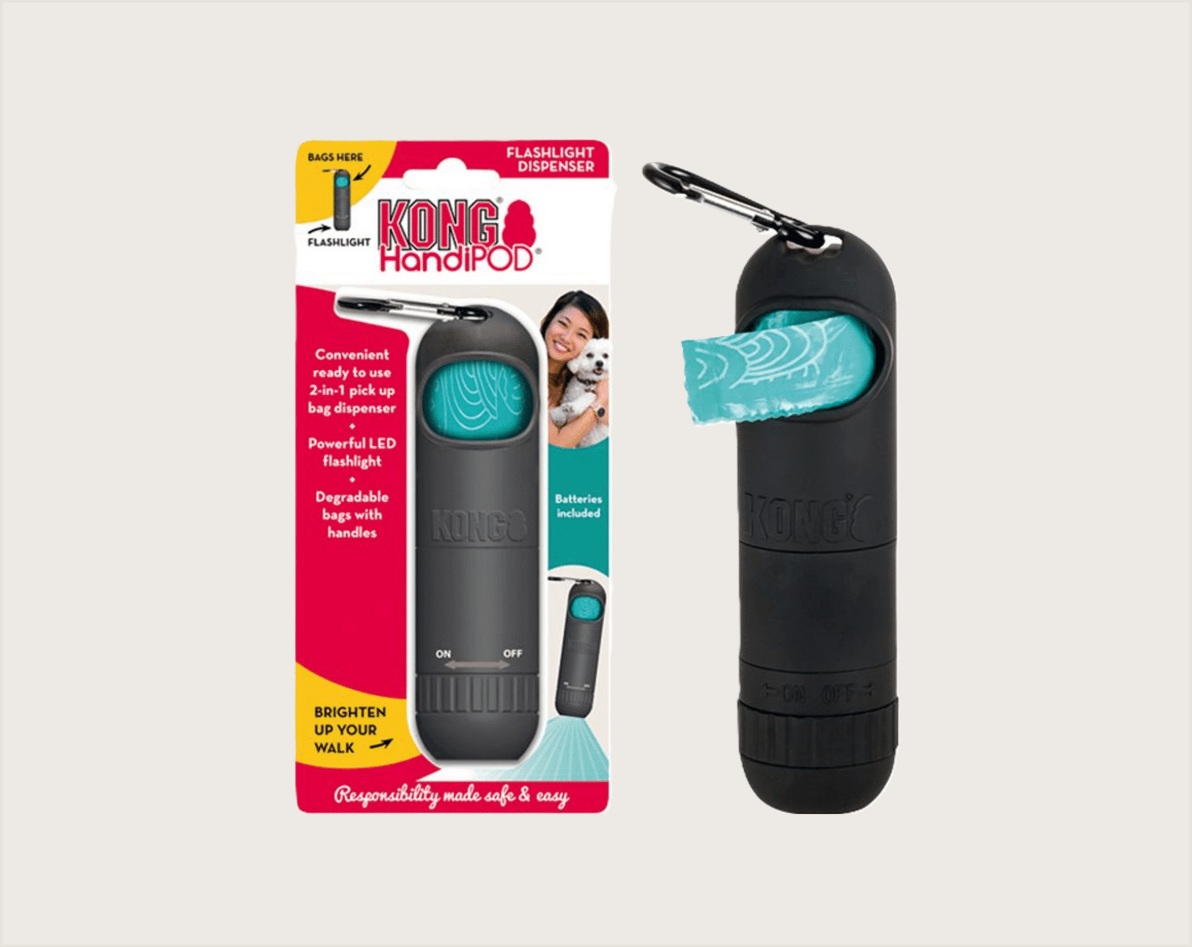 KONG HandiPod Linterna + Bolsas Normal - 1