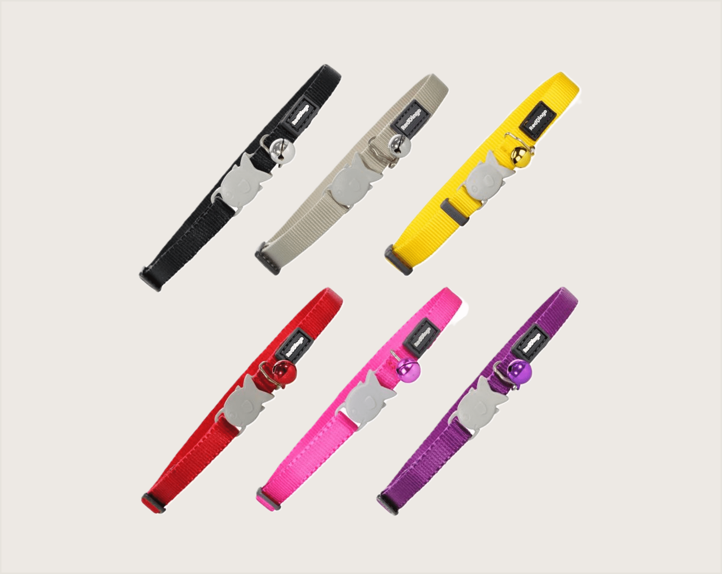 RedDingo Collar Gato Baby Liso Cierre Pez - 1