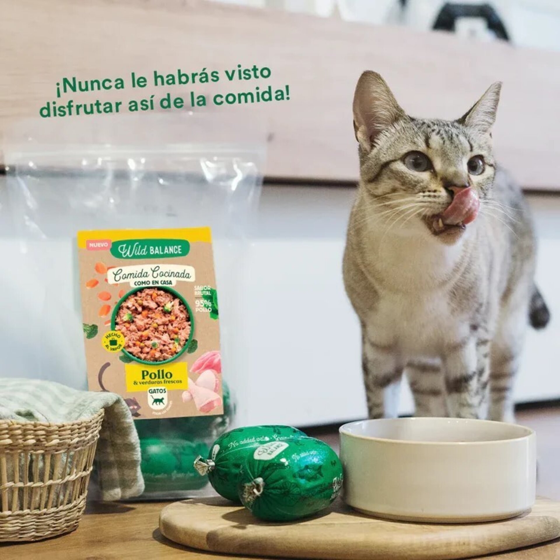 Salchichas Cocinadas De Pollo Con Verduras Wild Balance - 1