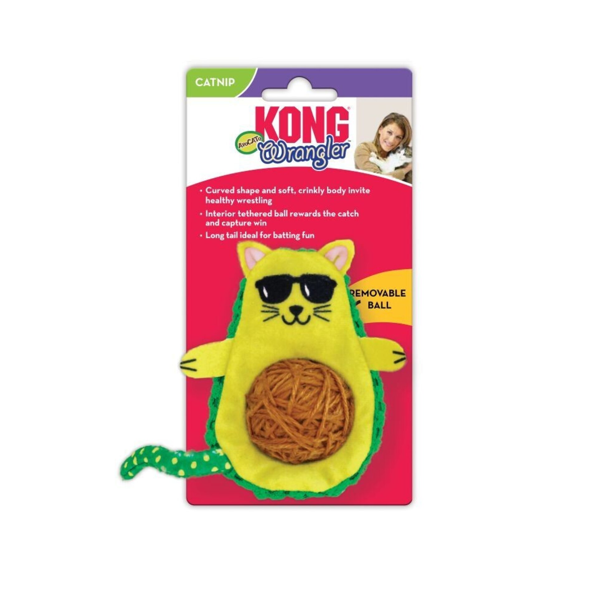 Kong Cat Wrangler Avocato - 3