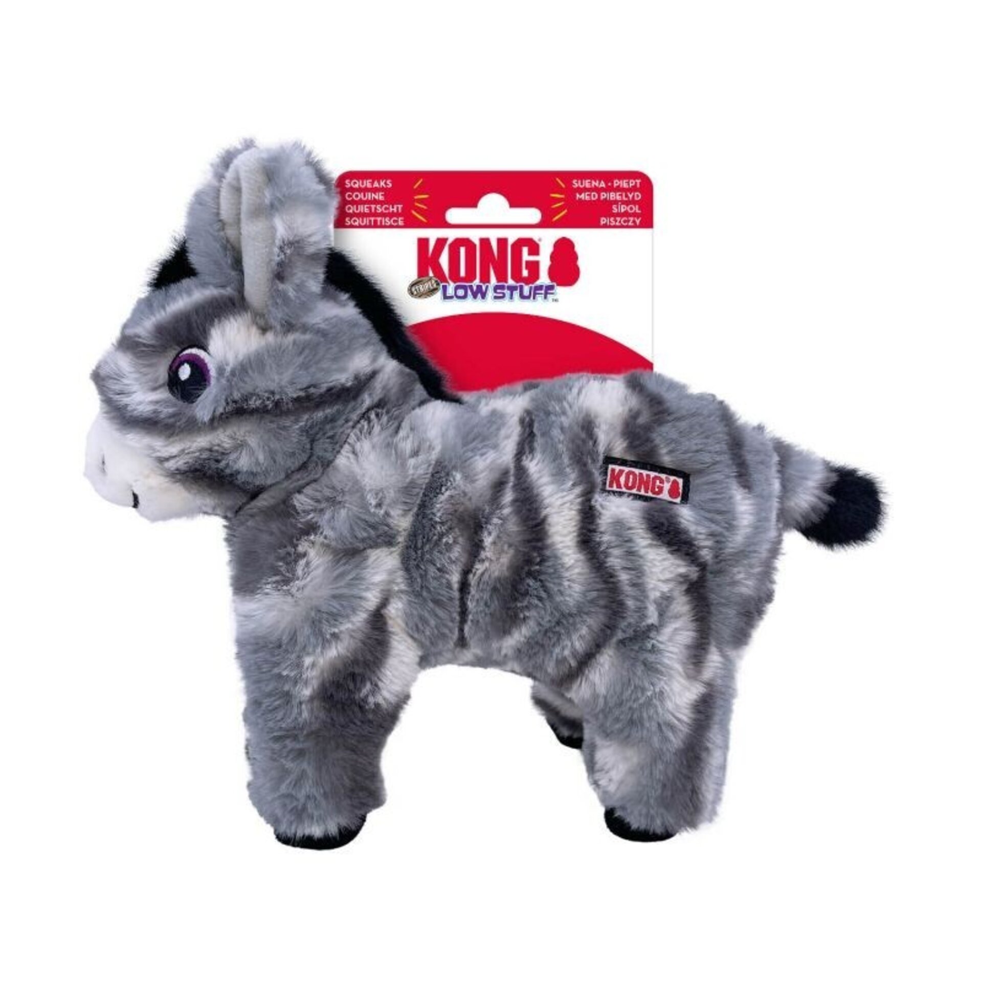 Peluche Kong Low Stuff Stripes Donkey - 2