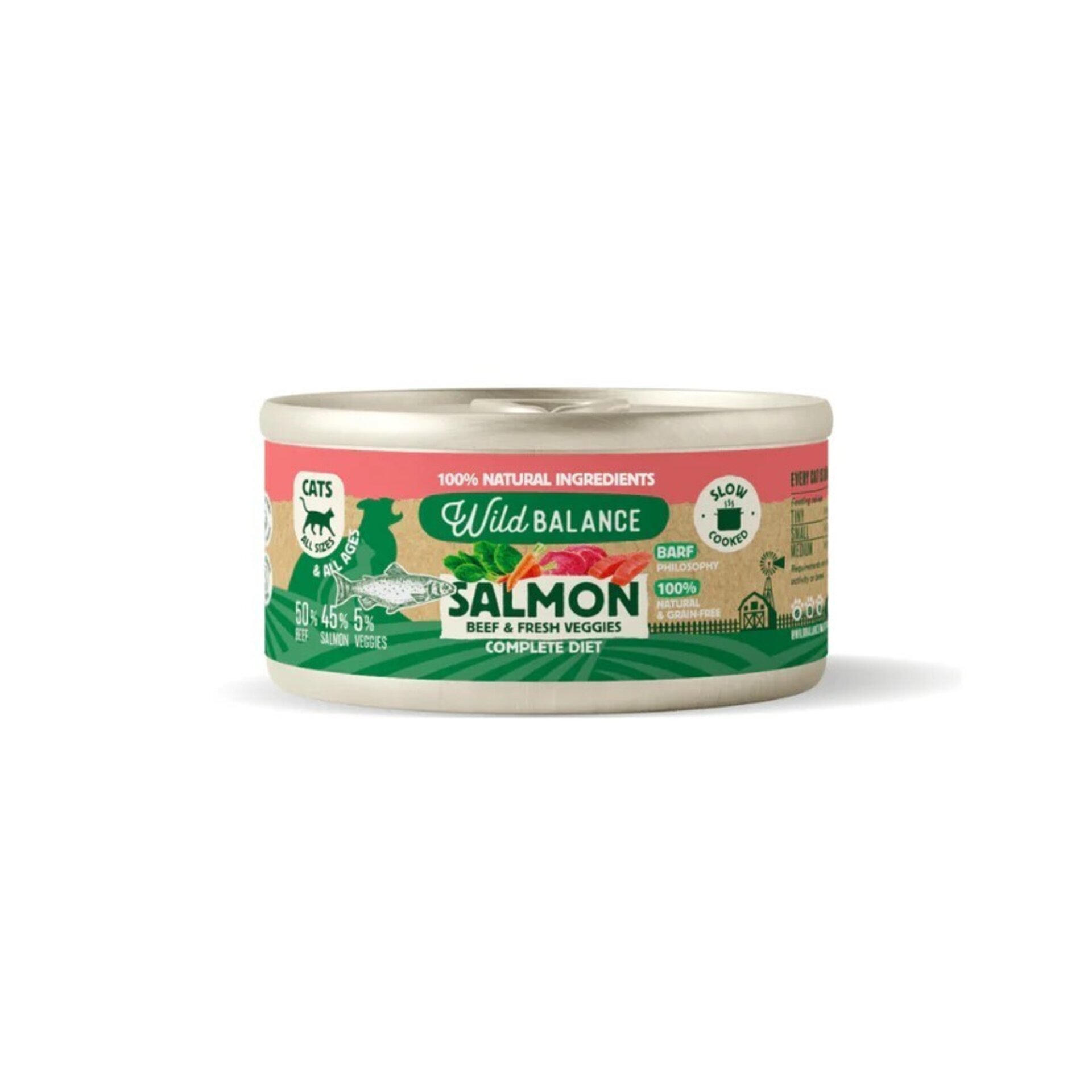 Wild Balance Latas Comida Natural para Gatos – Varios Sabores - 12