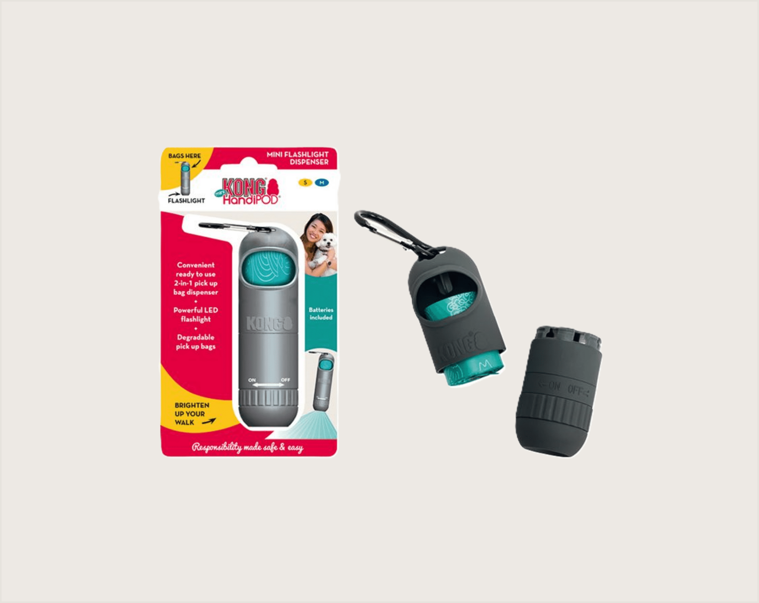 KONG HandiPod Mini Linterna + Bolsas - 1