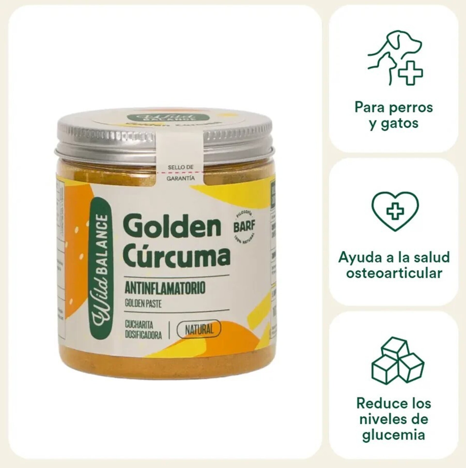 Wild Balance Cúrcuma para Golden Paste (Perros y Gatos) - 2