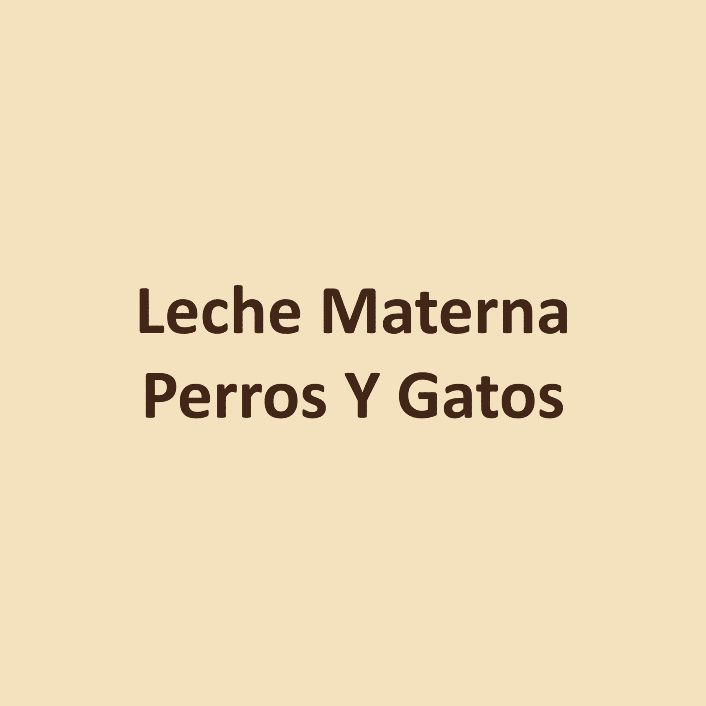 Leche Materna Perros Y Gatos