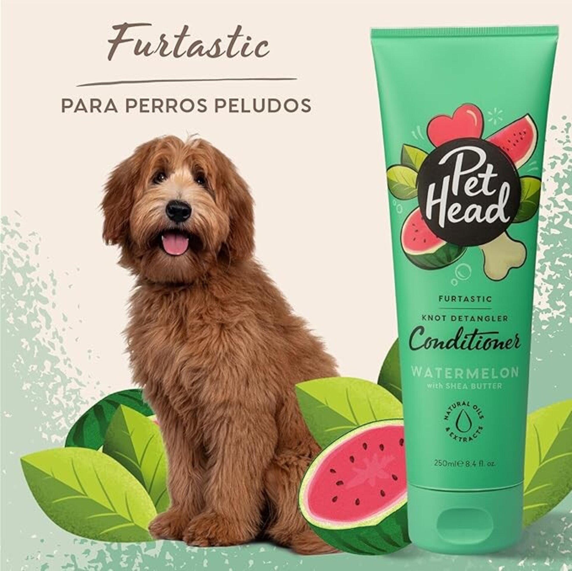 Acondicionador Para Perro Pet Head Furtastic Karite Y Sandia Rizado - 1