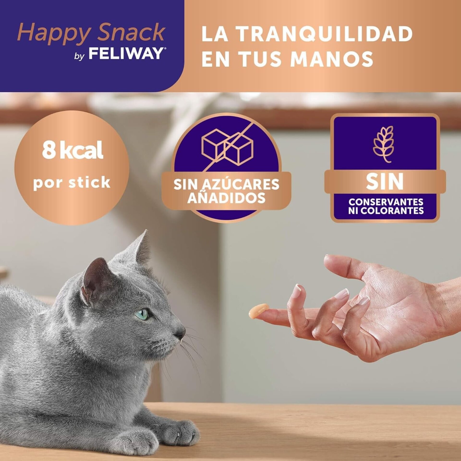 Feliway Happy Snack Relajante Sabor A Pollo - 7