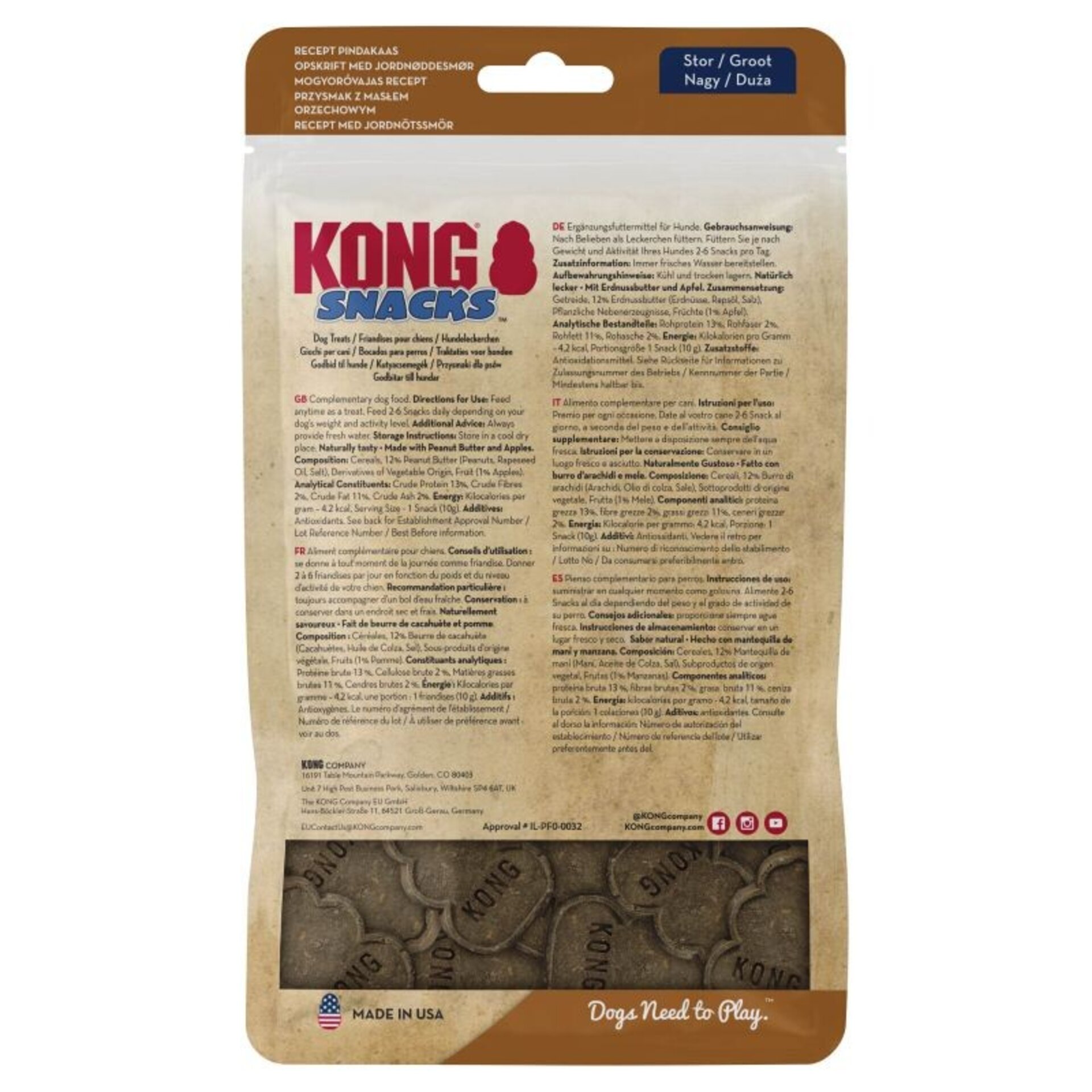 Snacks Kong Peanut Butter Sabor A Mantequilla De Cacahuete - 3