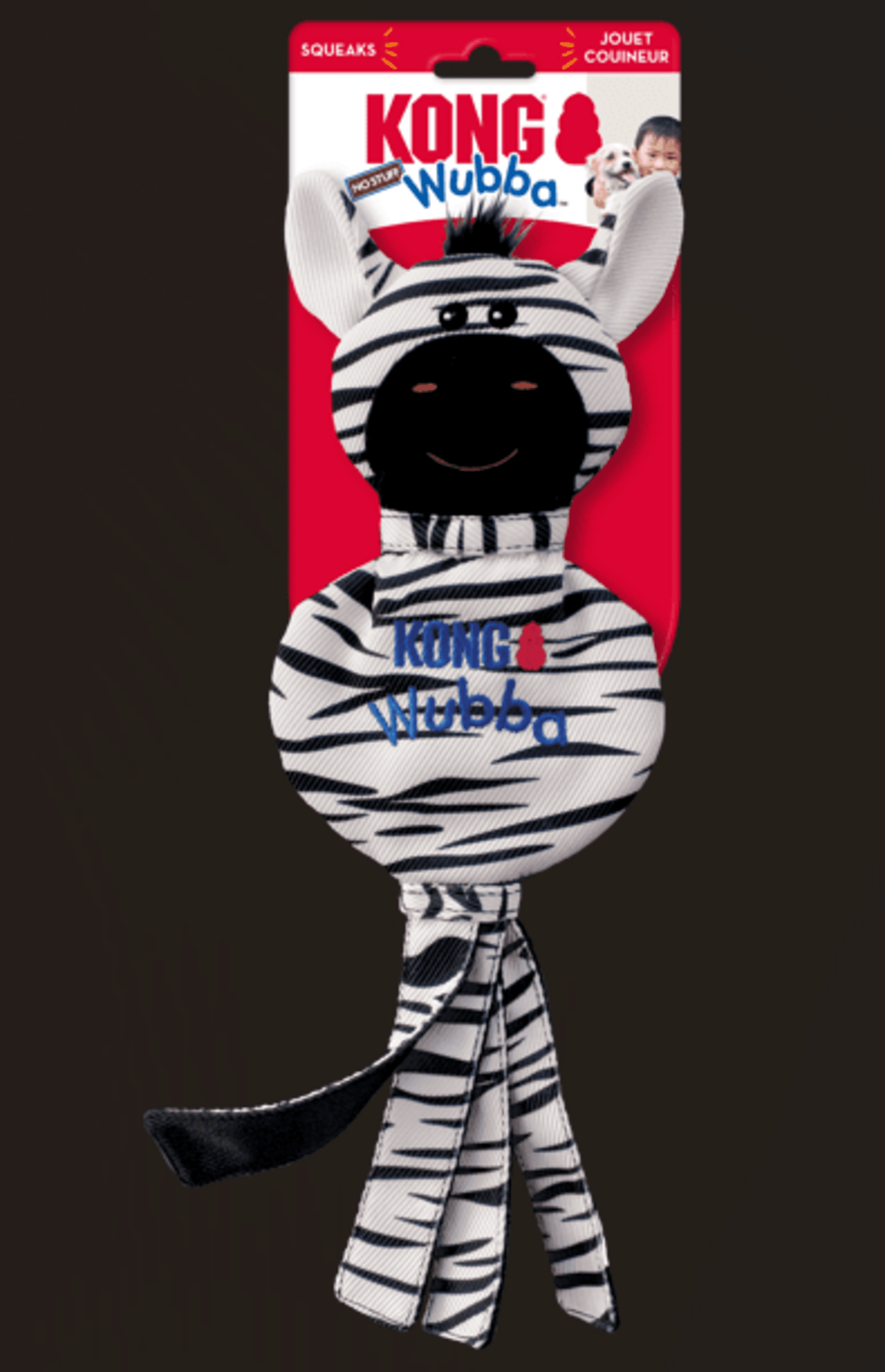 Peluche Kong Wubba No Stuff Zebra - 3