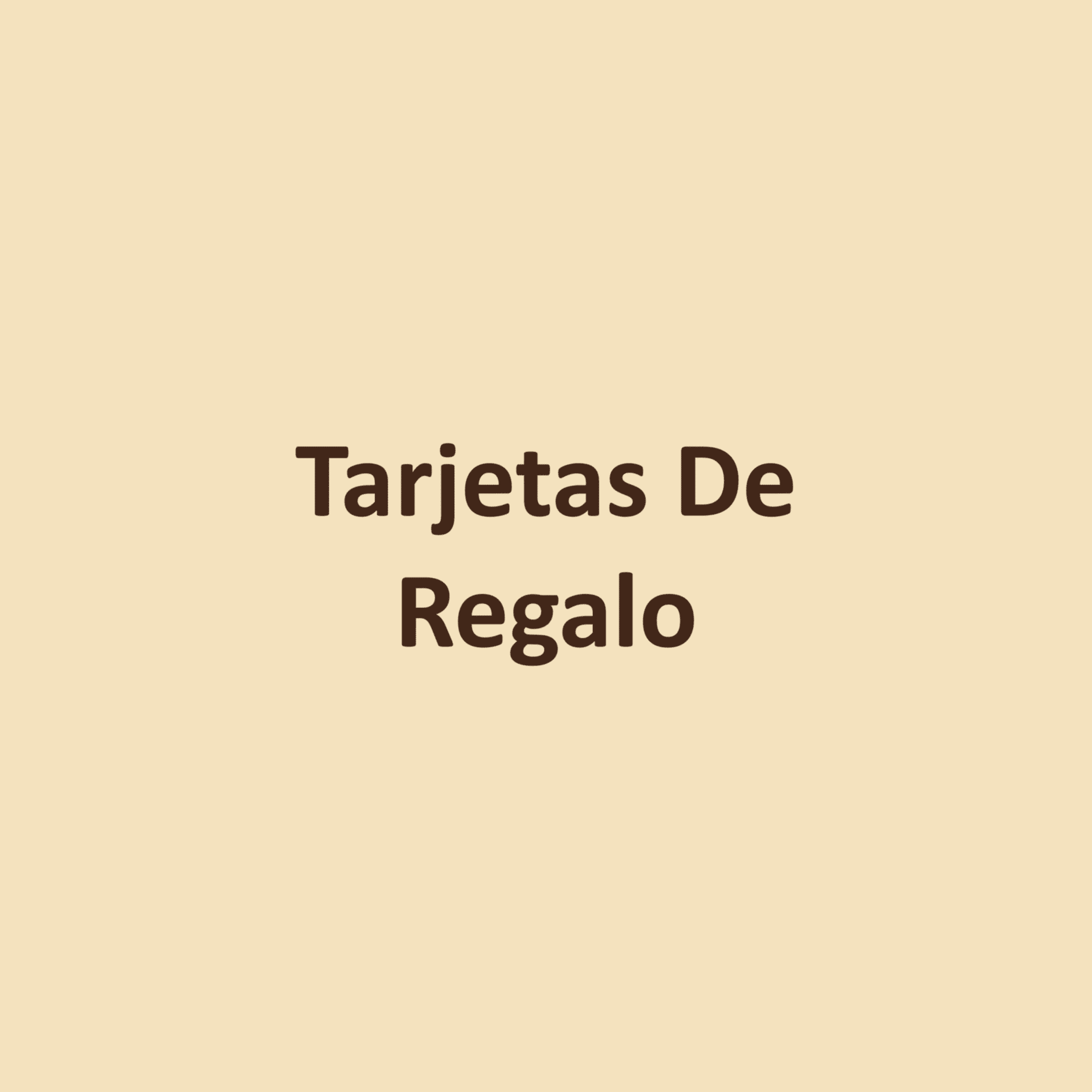 Tarjetas De Regalo