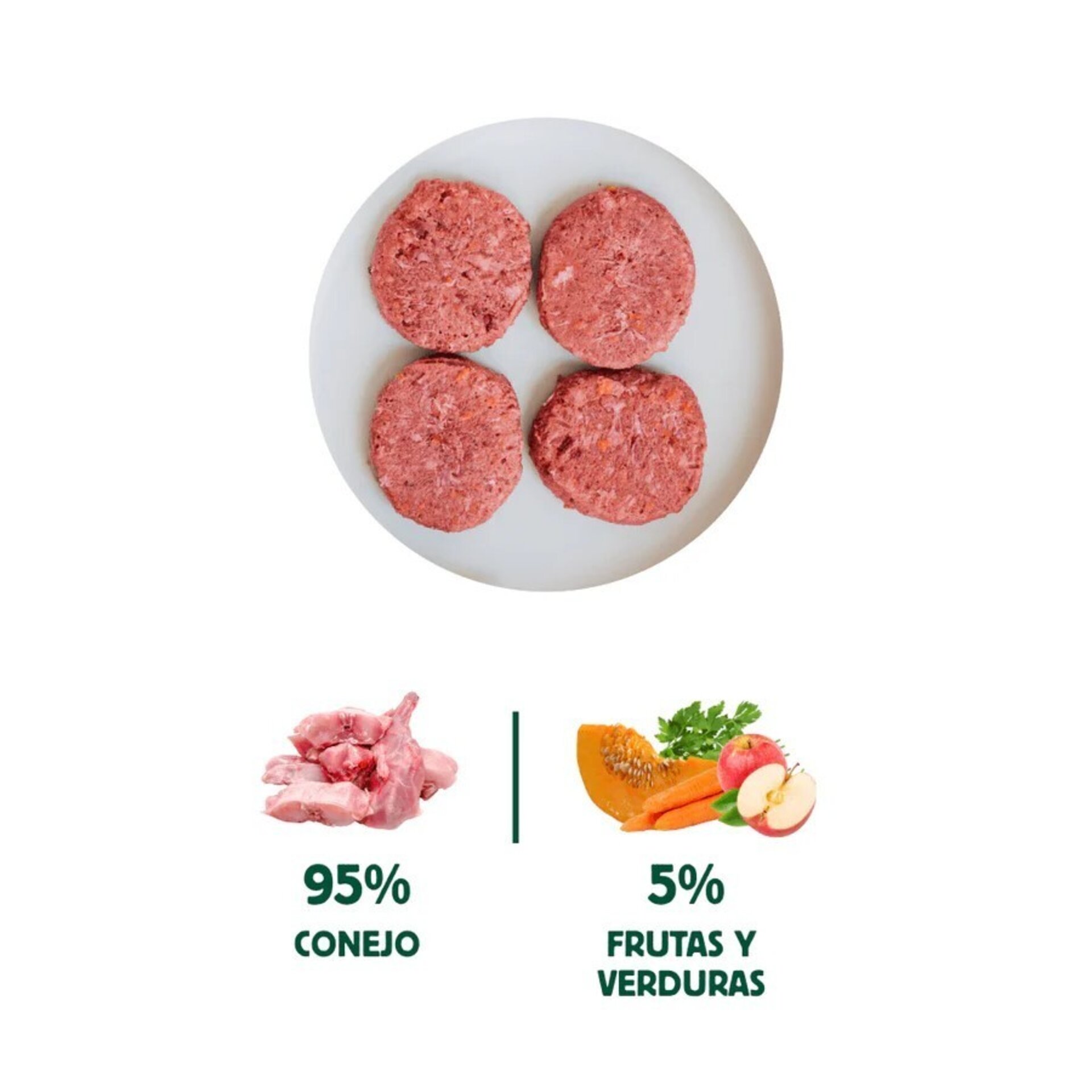 Wild Balance Menú BARF Conejo con Verduras Frescas Gatos - 3