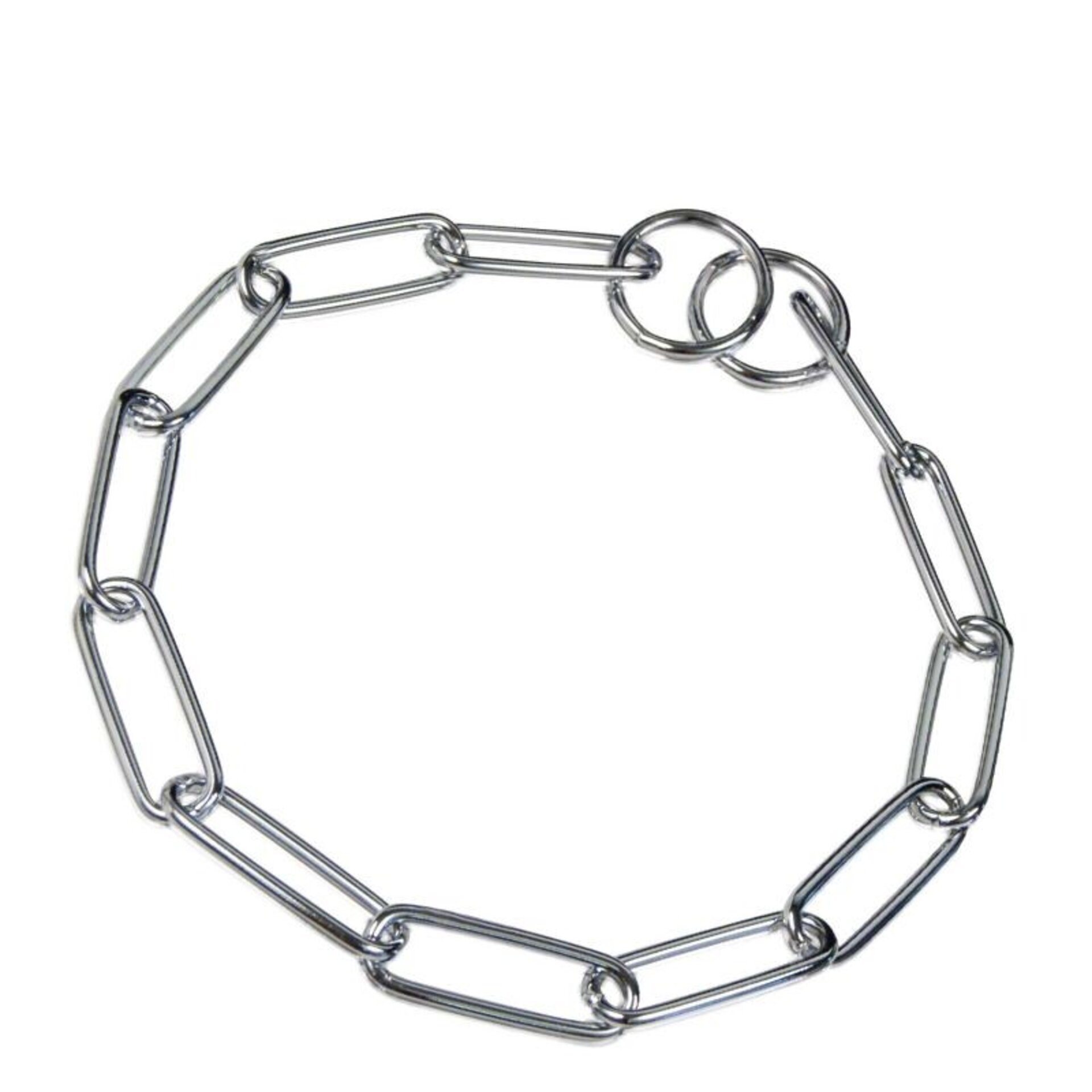 Collar Eslabón Largo Acero Cromado HS - 2