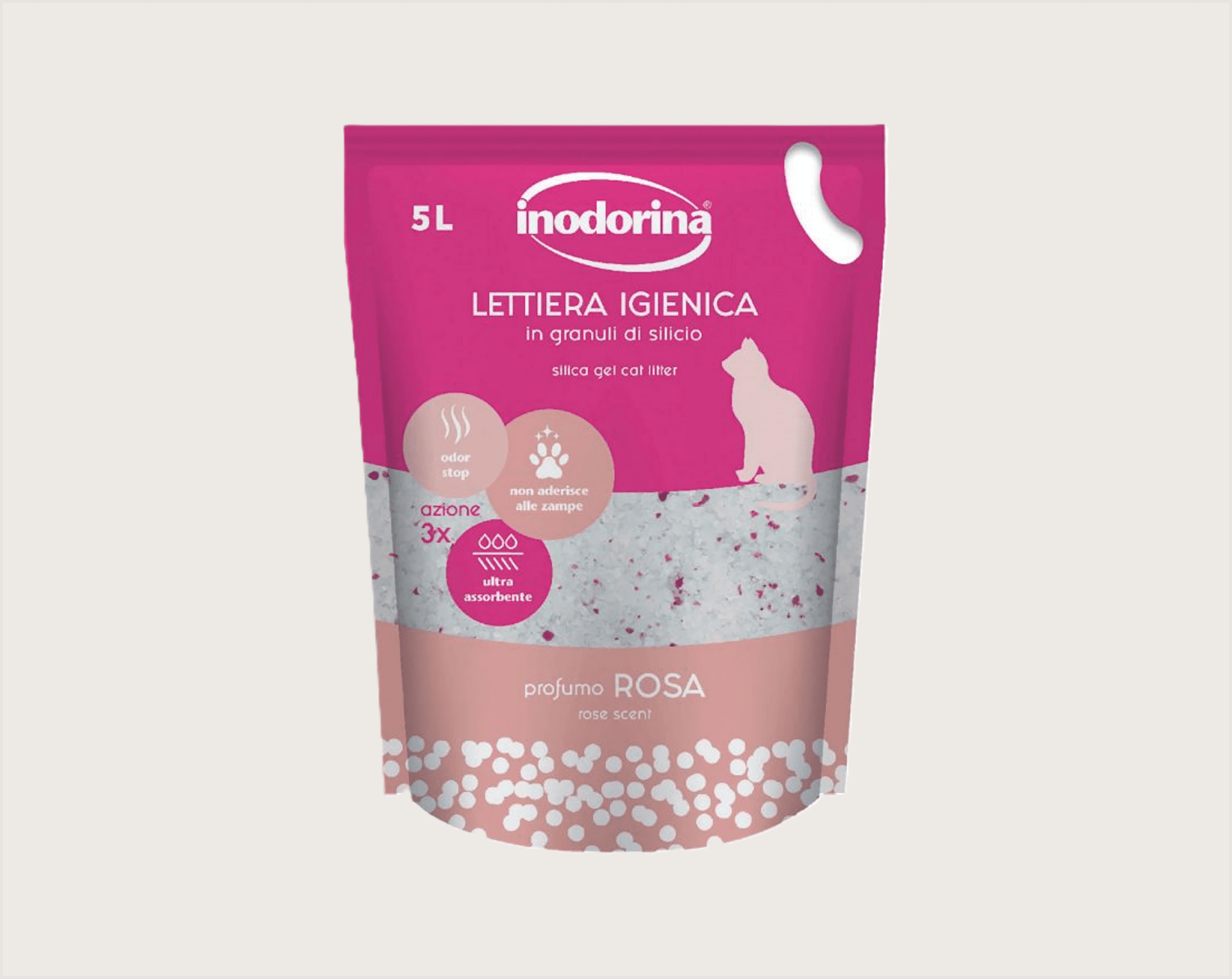 Inodorina Arena de Sílice Magique Rose - 1