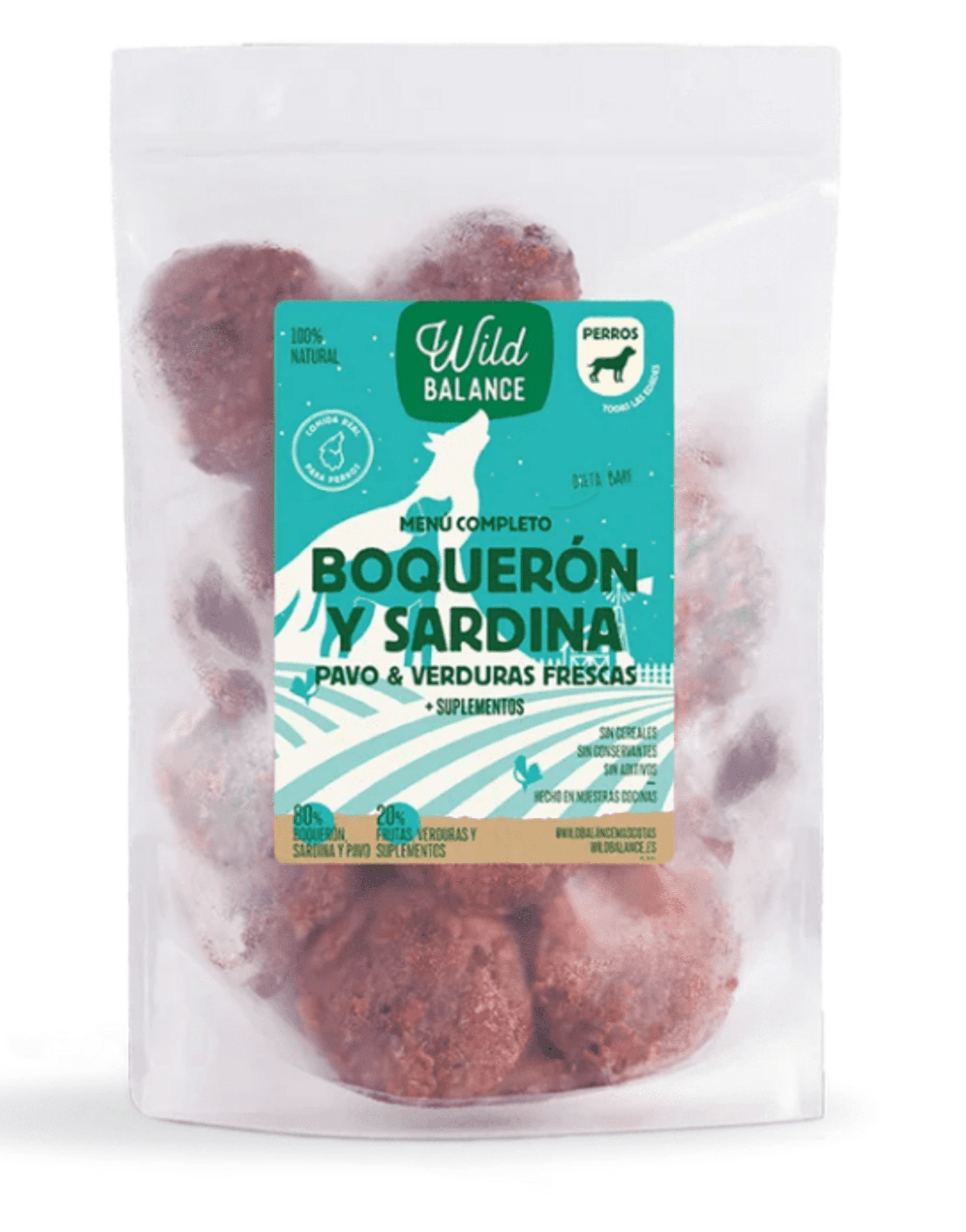 Wild Balance Menú BARF De Boquerón Y Sardina Con Verduras Frescas - 8