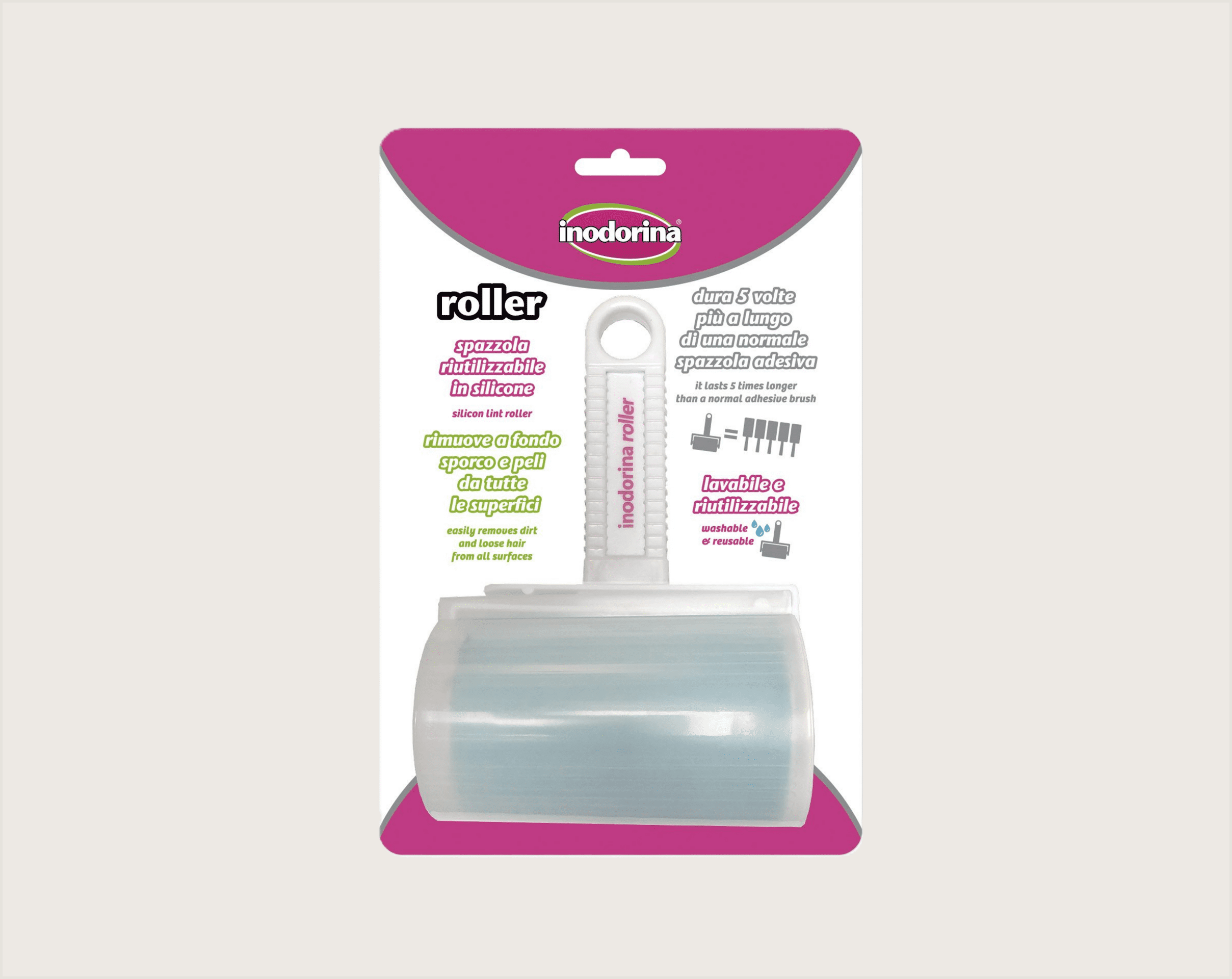 Inodorina Quita Pelusas Ropa Roller - 1