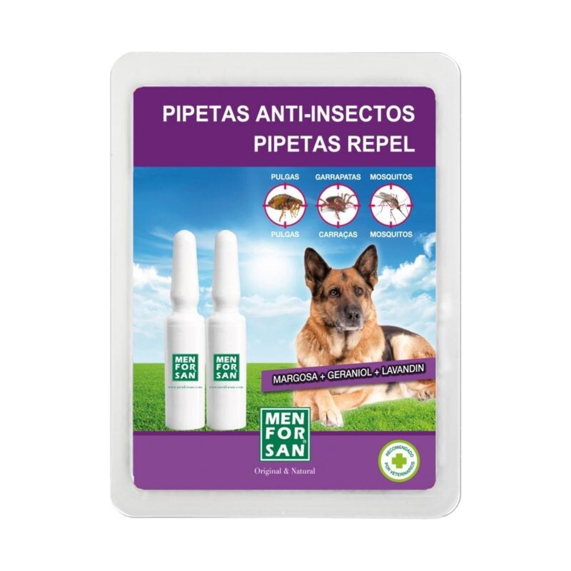 Pipetas Para Perros Con Margosa, Geranniol Y Lavandino. - 2