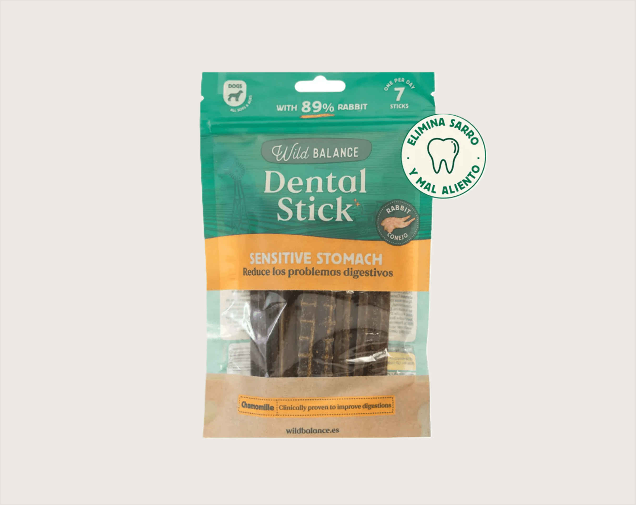 Wild Balance Sticks Dentales Conejo Estómagos Sensibles - 1