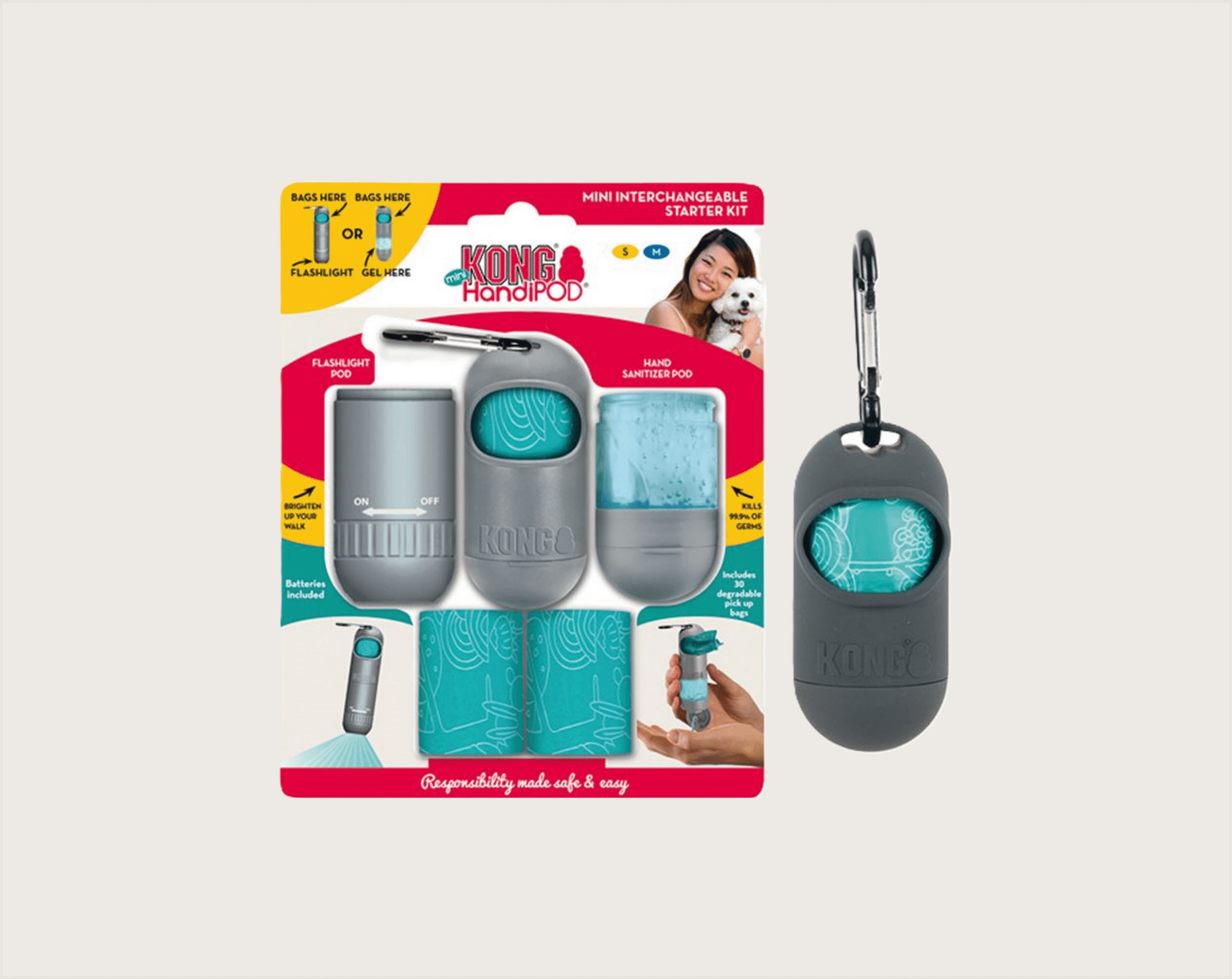 KONG HandiPod Starter Kit Bolsas Mini - 1