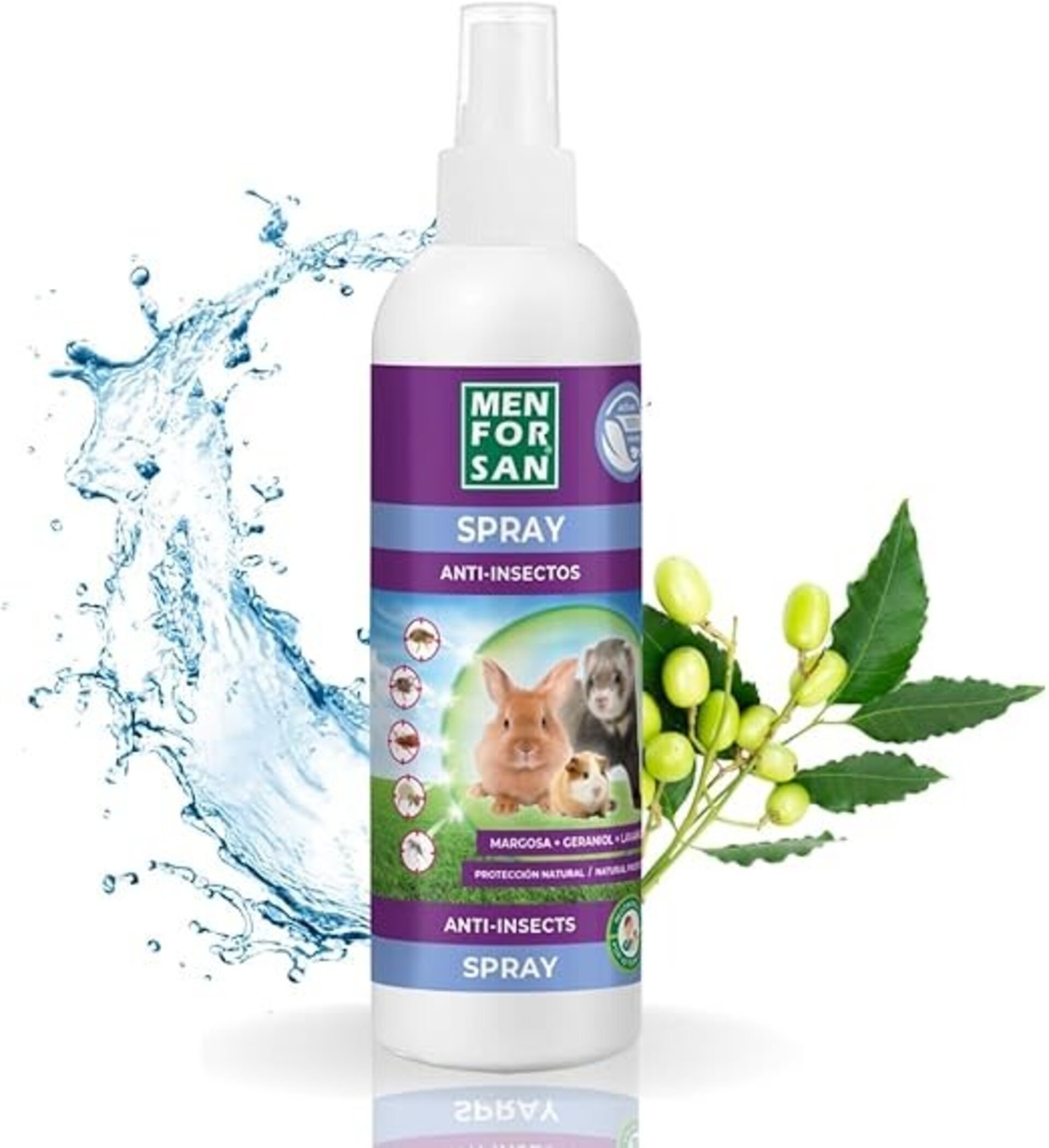 Spray Anti insectos Roedores, Hurones Conejos Men For San - 3