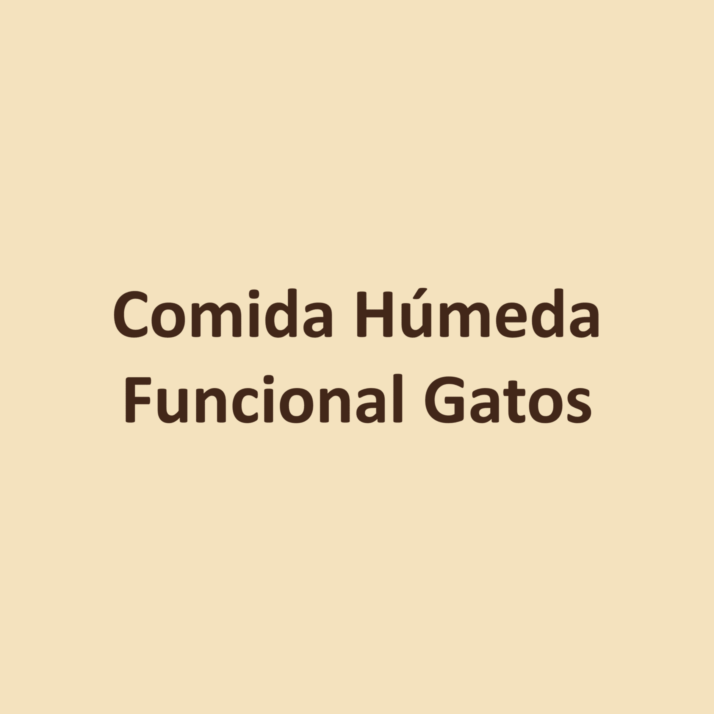 Comida Húmeda Funcional Gatos
