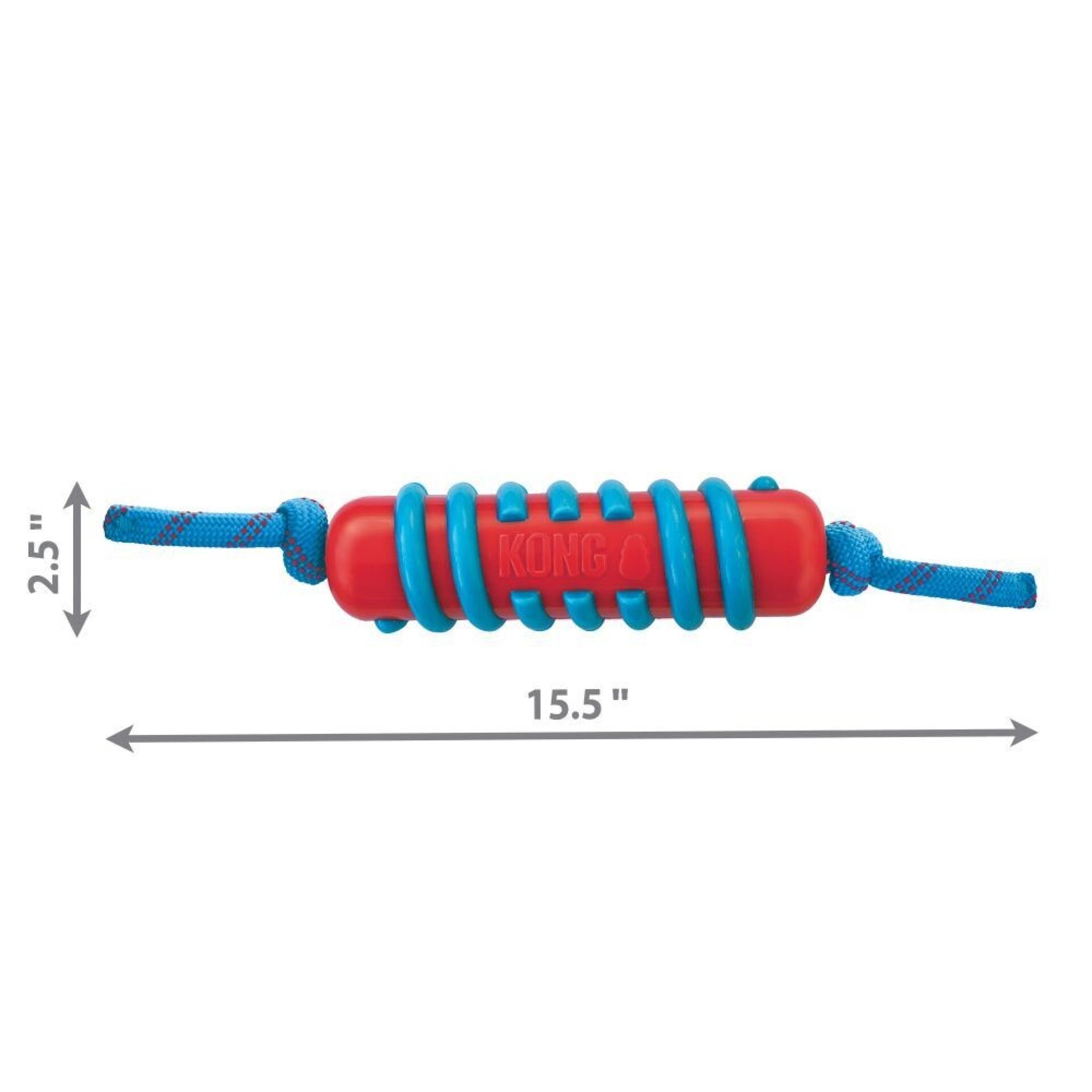 Kong Jaxx Brights Stick W/Rope Assorted - 3
