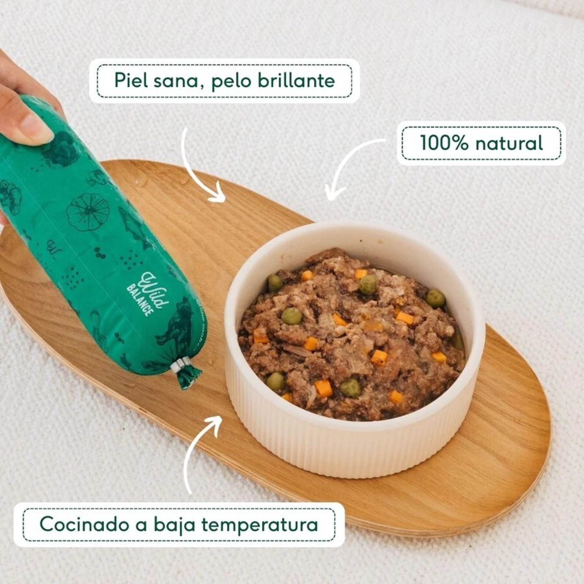 Wild Balance Comida Cocinada Salmón y Ternera con Verduras - 4