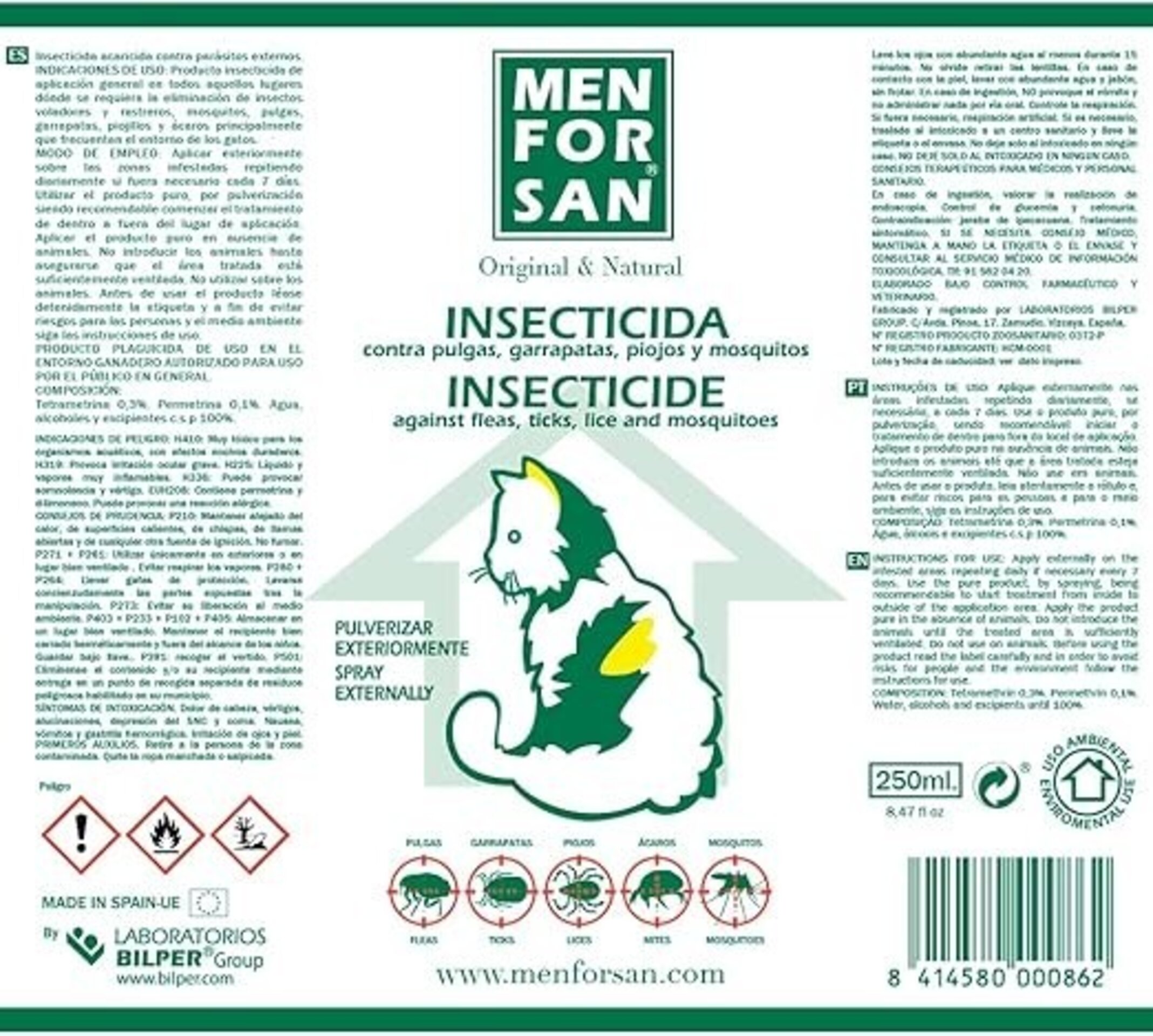 Insecticida Gatos Men For San - 5