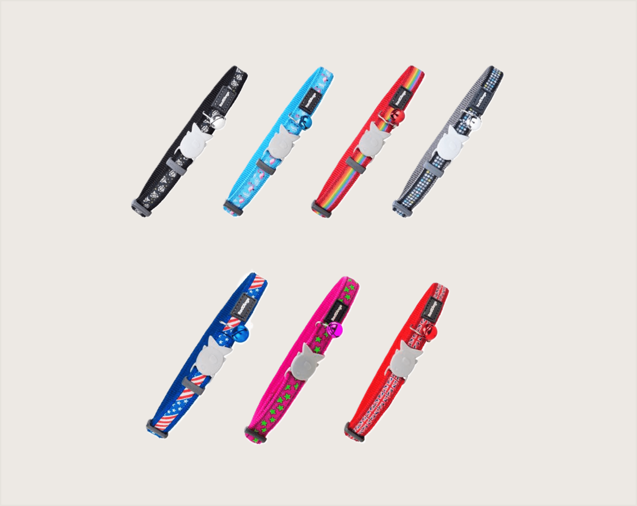 RedDingo Collar Gato Style Ajustado Cierre Pez - 1