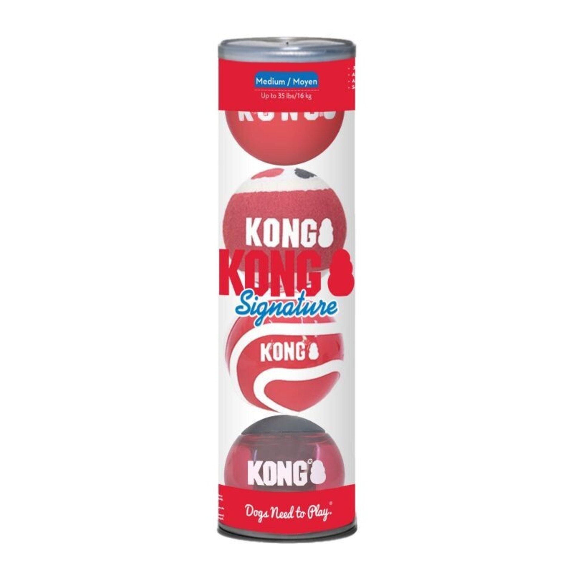 Kong Signature Pack Balls para Perros - 6