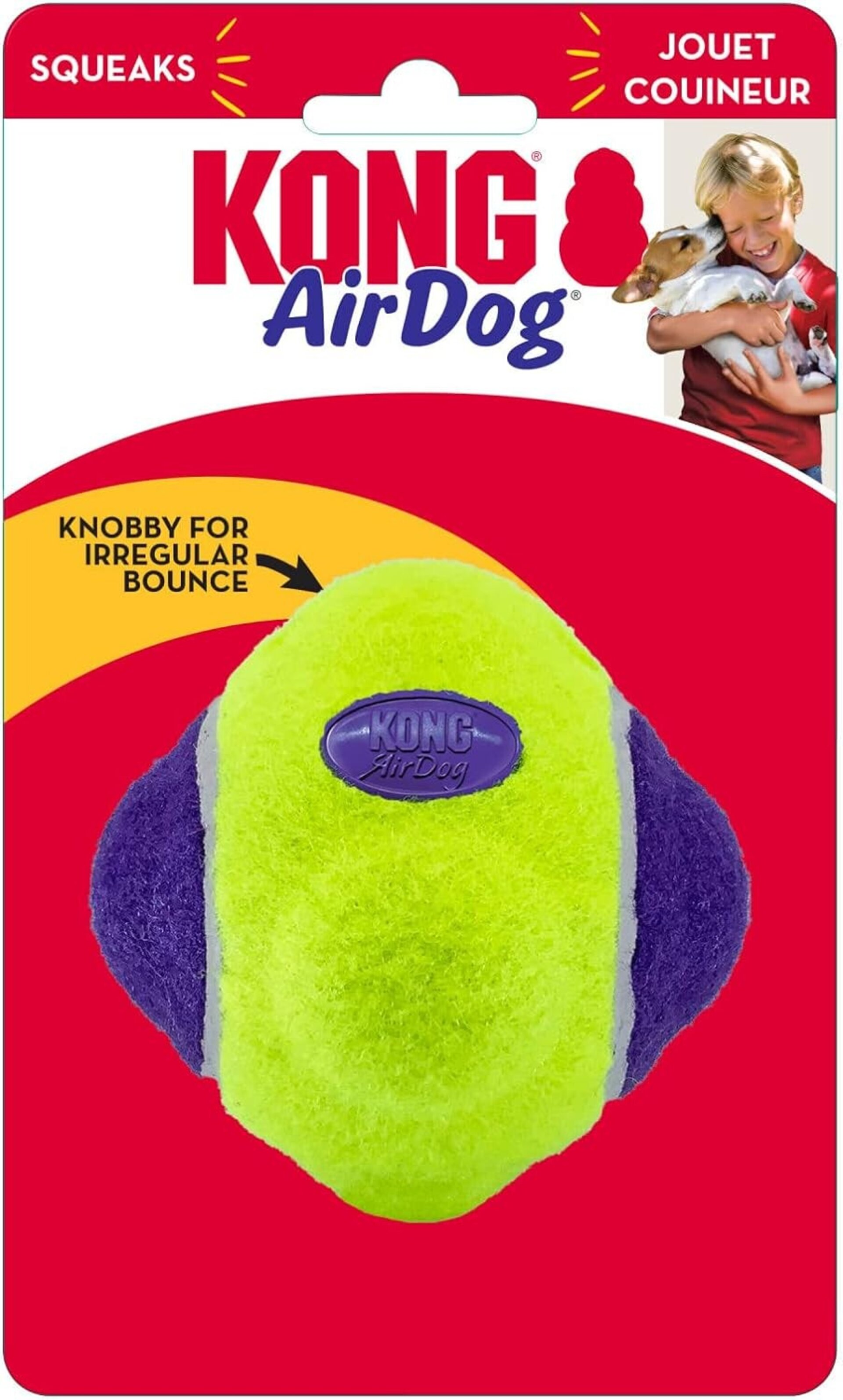 Pelota Kong Airdog Squeaker Knobby - 2