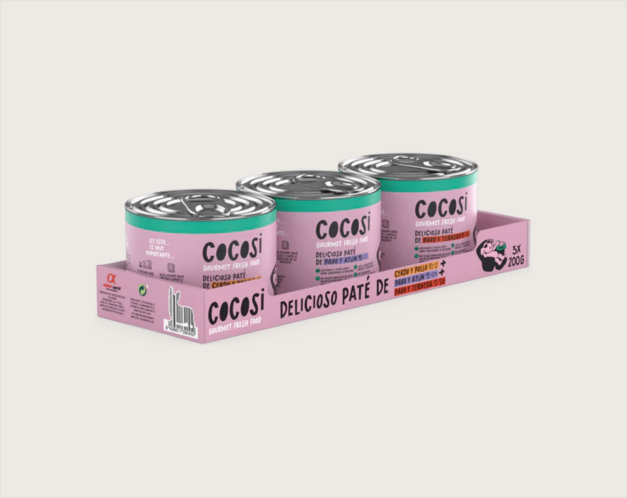 Pack Paté De Perro Multisabor Cocosi - 2