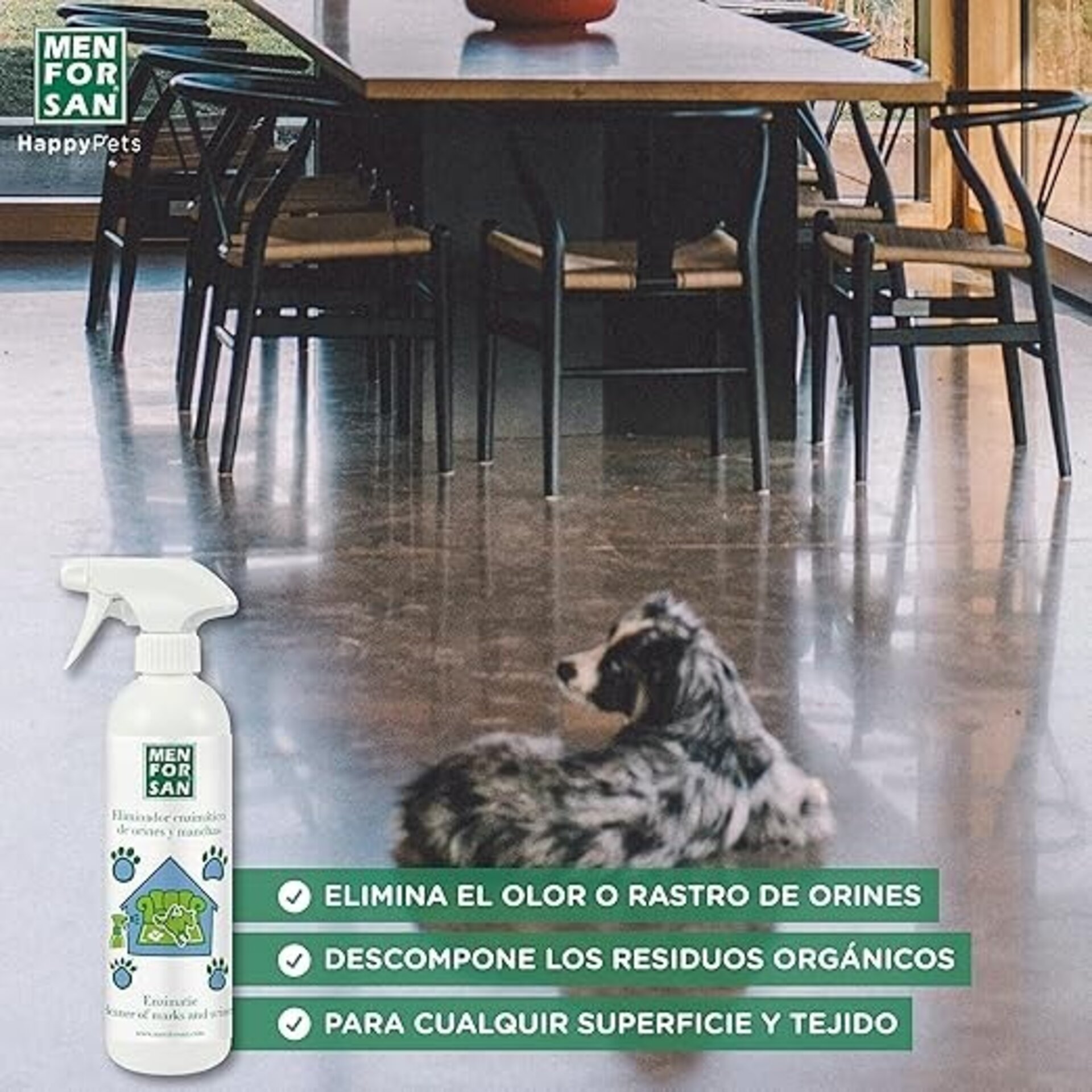 Eliminador Enzimatico De Orines Y Manchas Men For San - 1