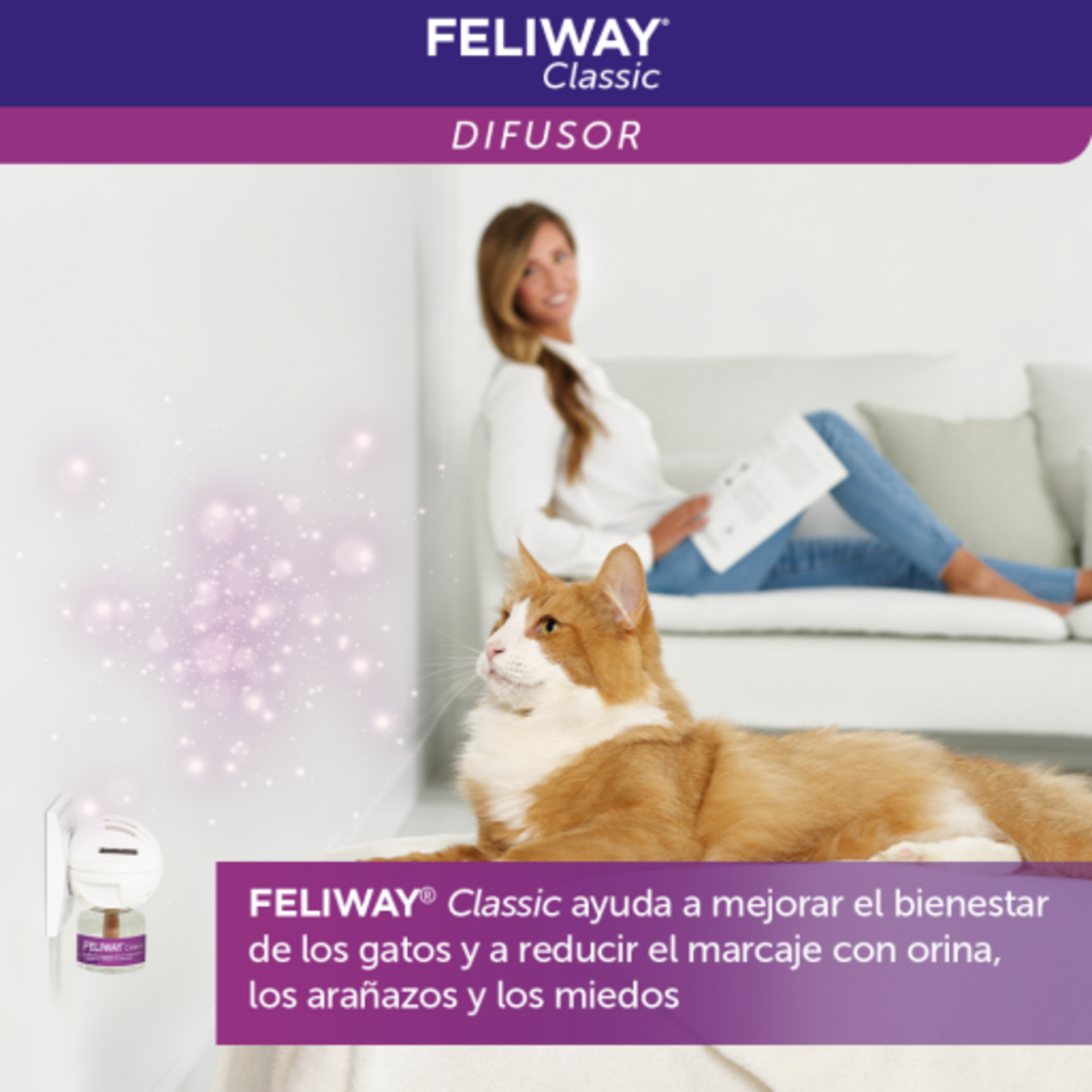 Feliway Classic Recambio 48ml 1 Mes - 5